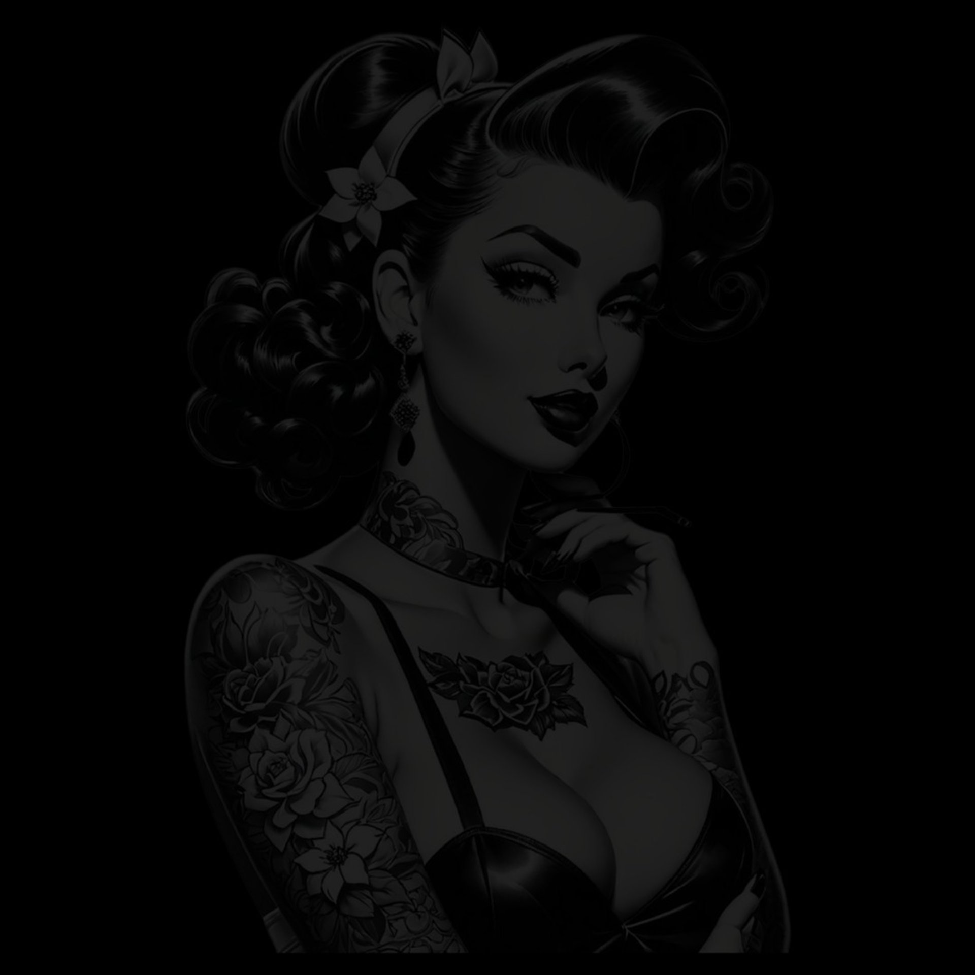 black and white bed linen