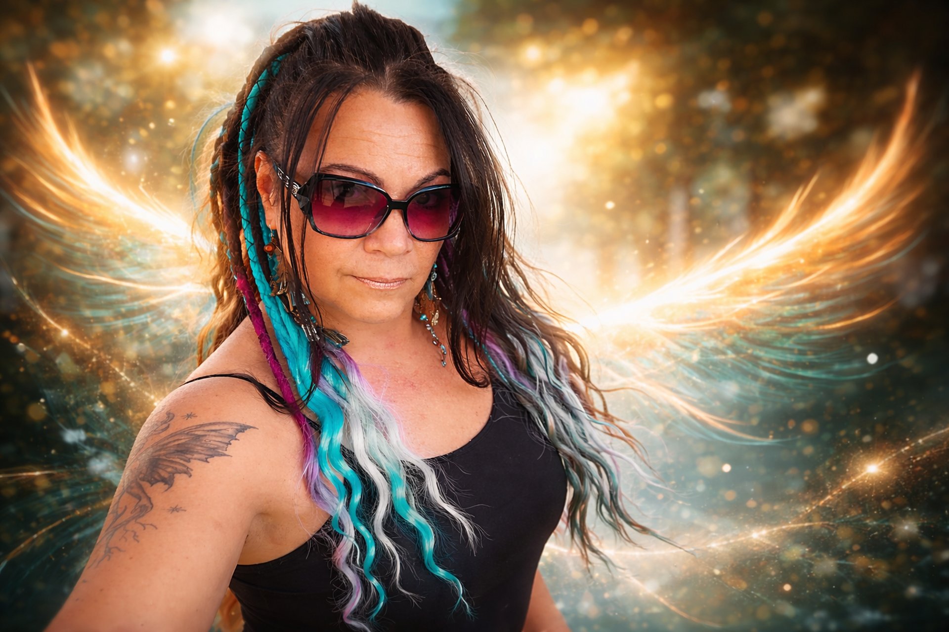 woman holding dried flower