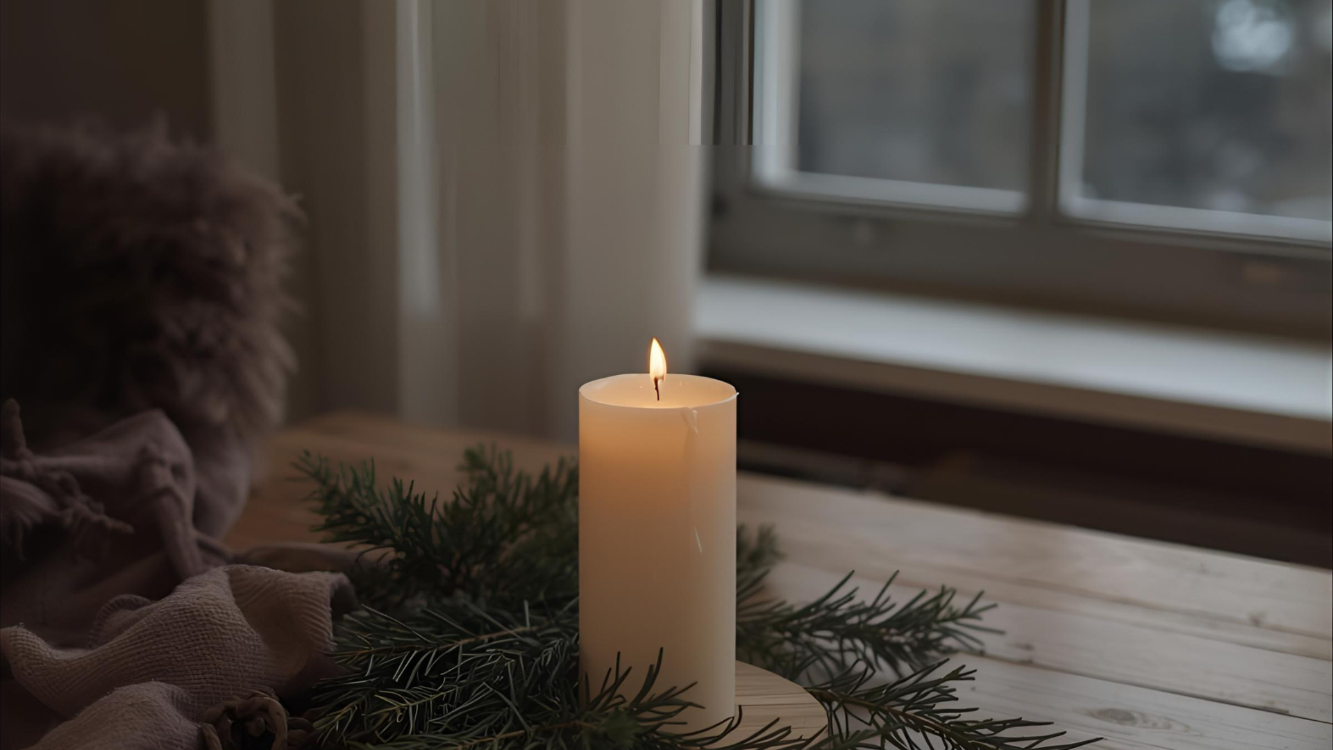 person wearing grey knit sweater