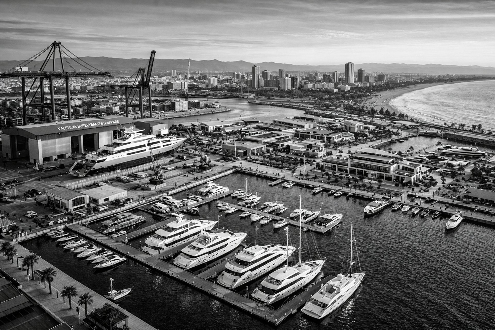 an abstract photo of a curved building with a blue sky in the background