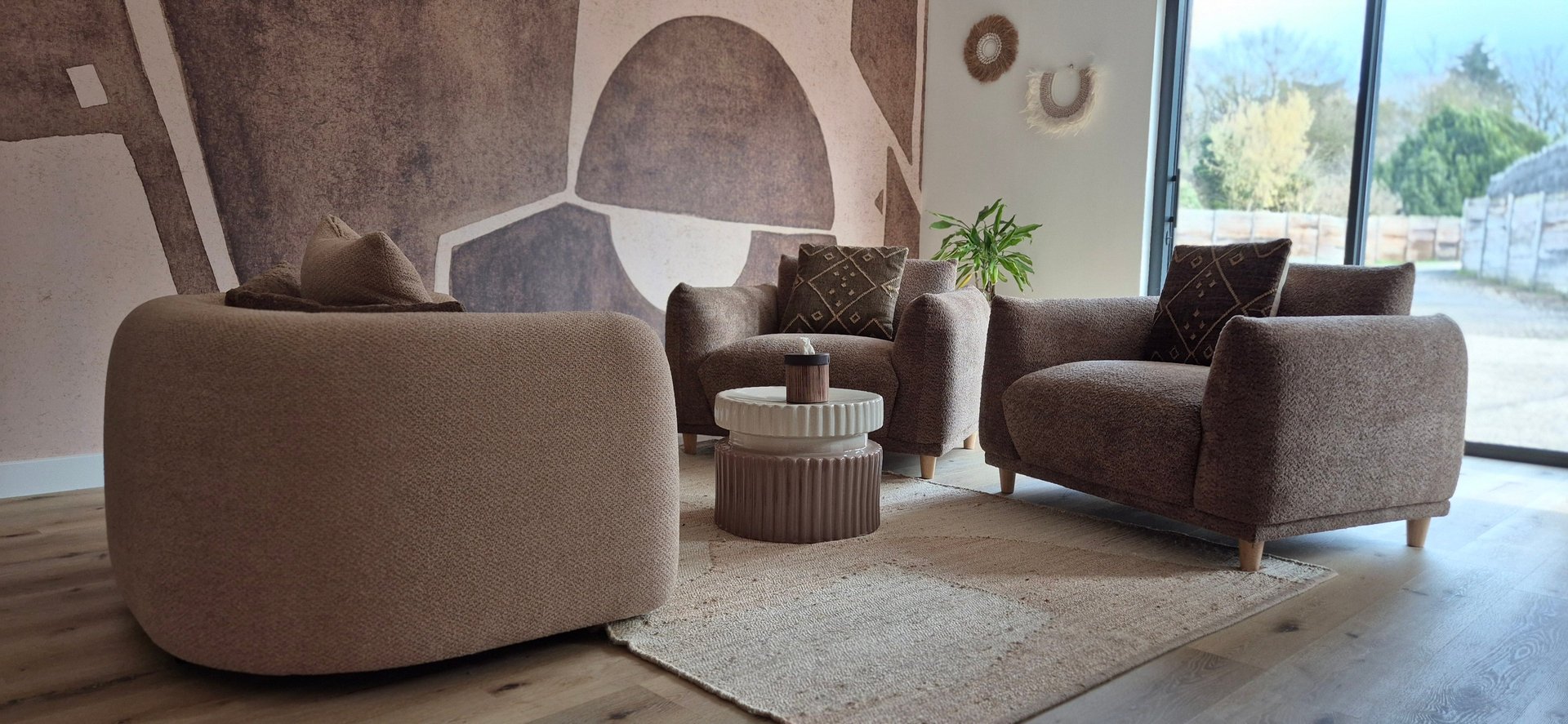 brown and green plant on brown wooden table