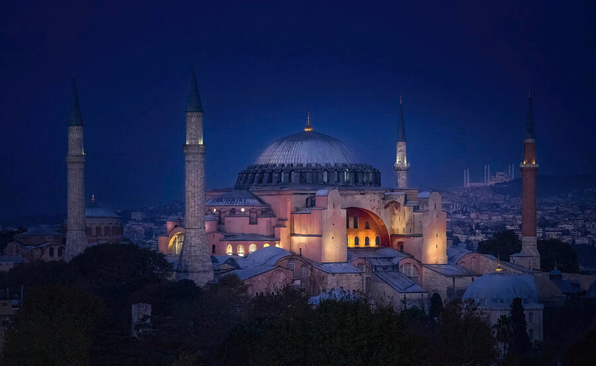 brown and blue concrete dome building