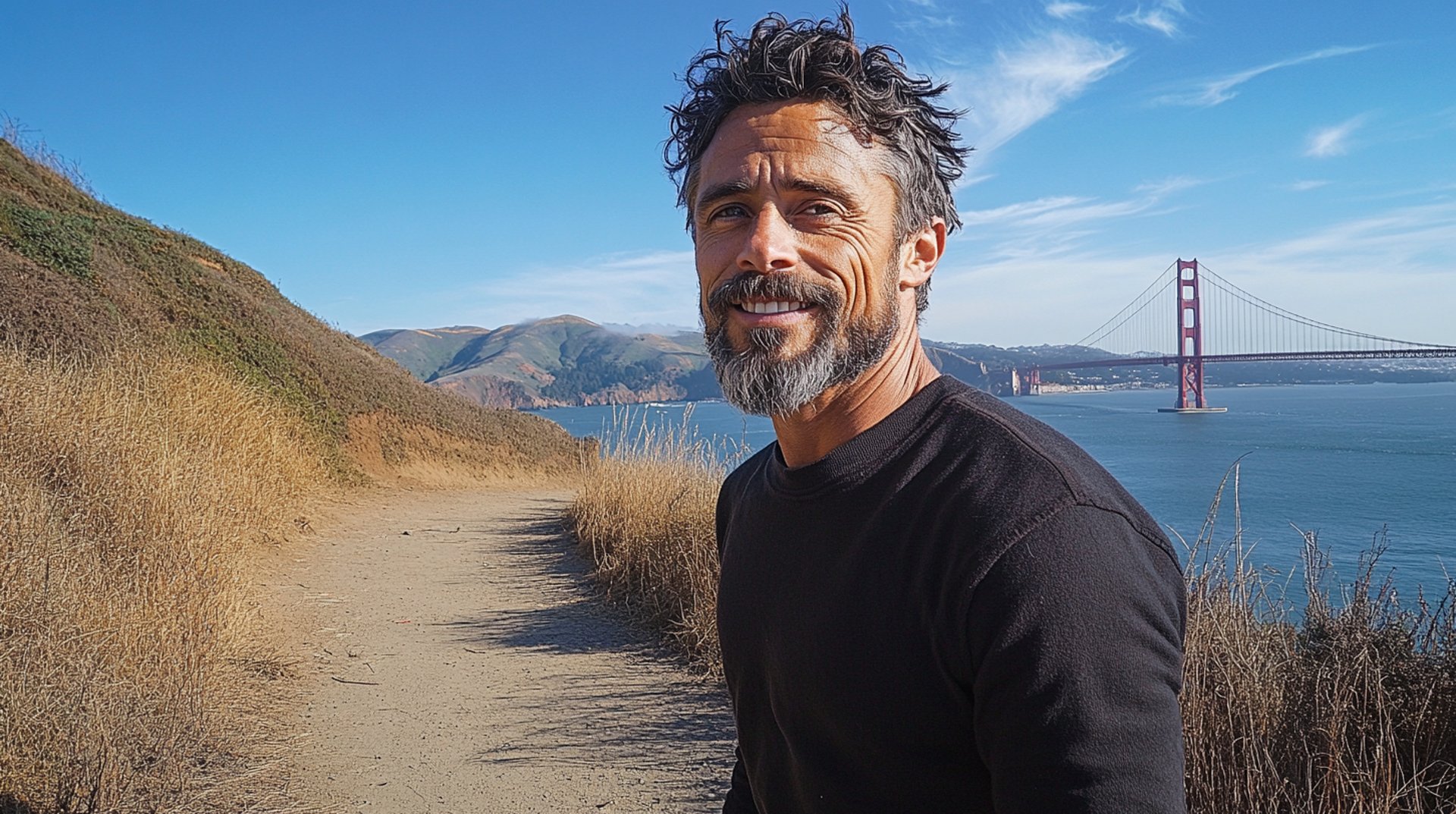 Atlas in SF at the Golden Gate Bridge