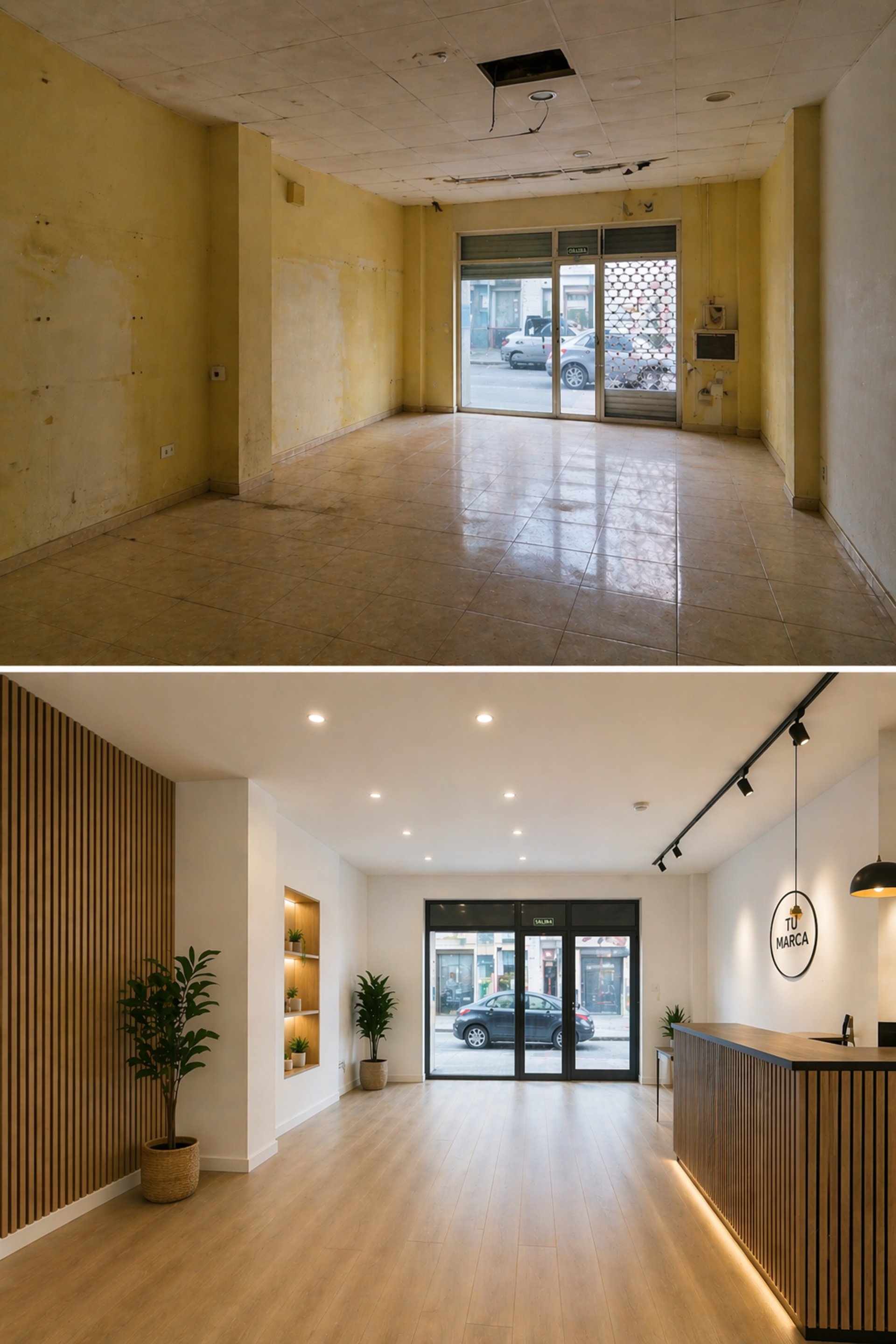 local antes y despues fuenlabrada