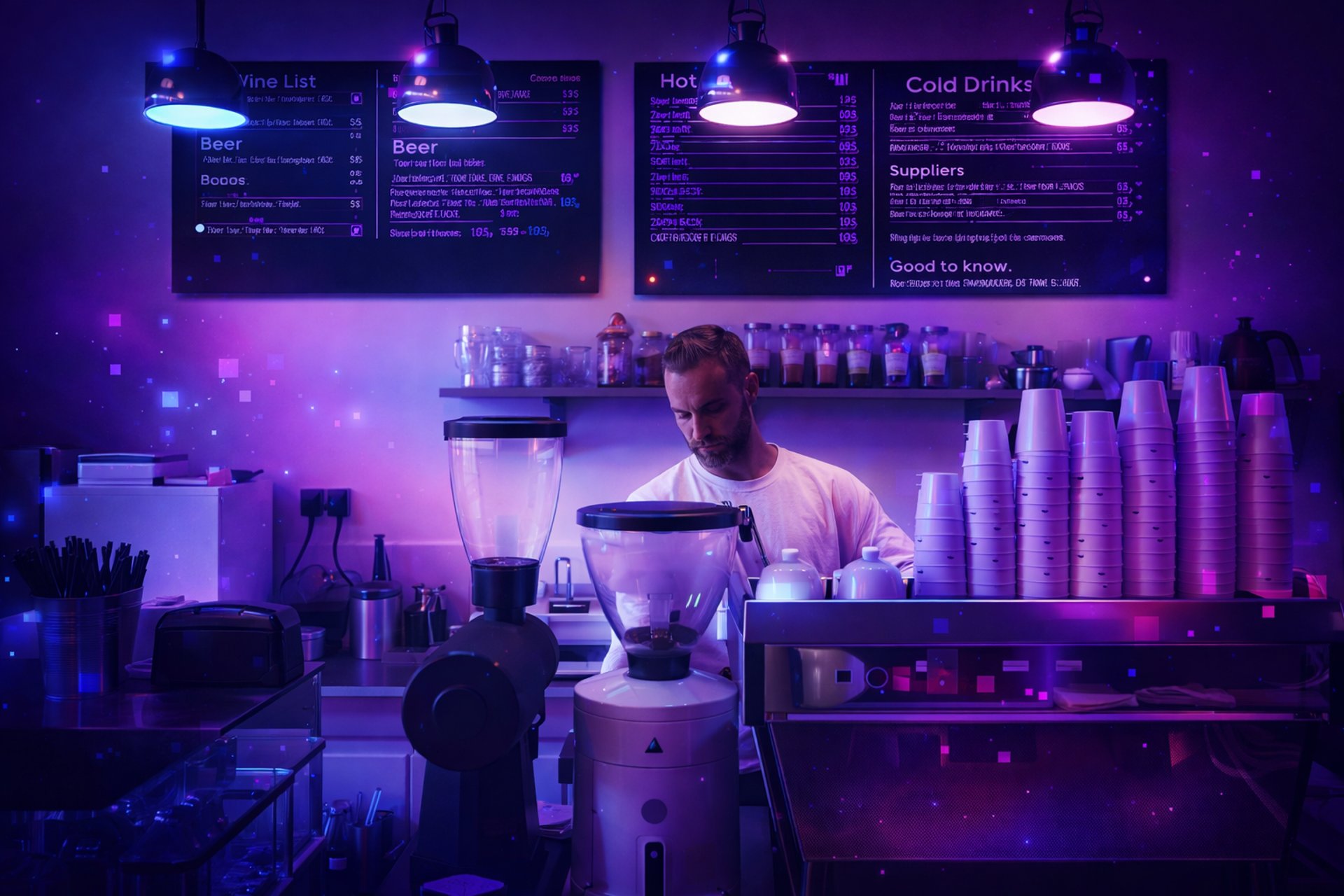man in white dress shirt standing in front of kitchen counter