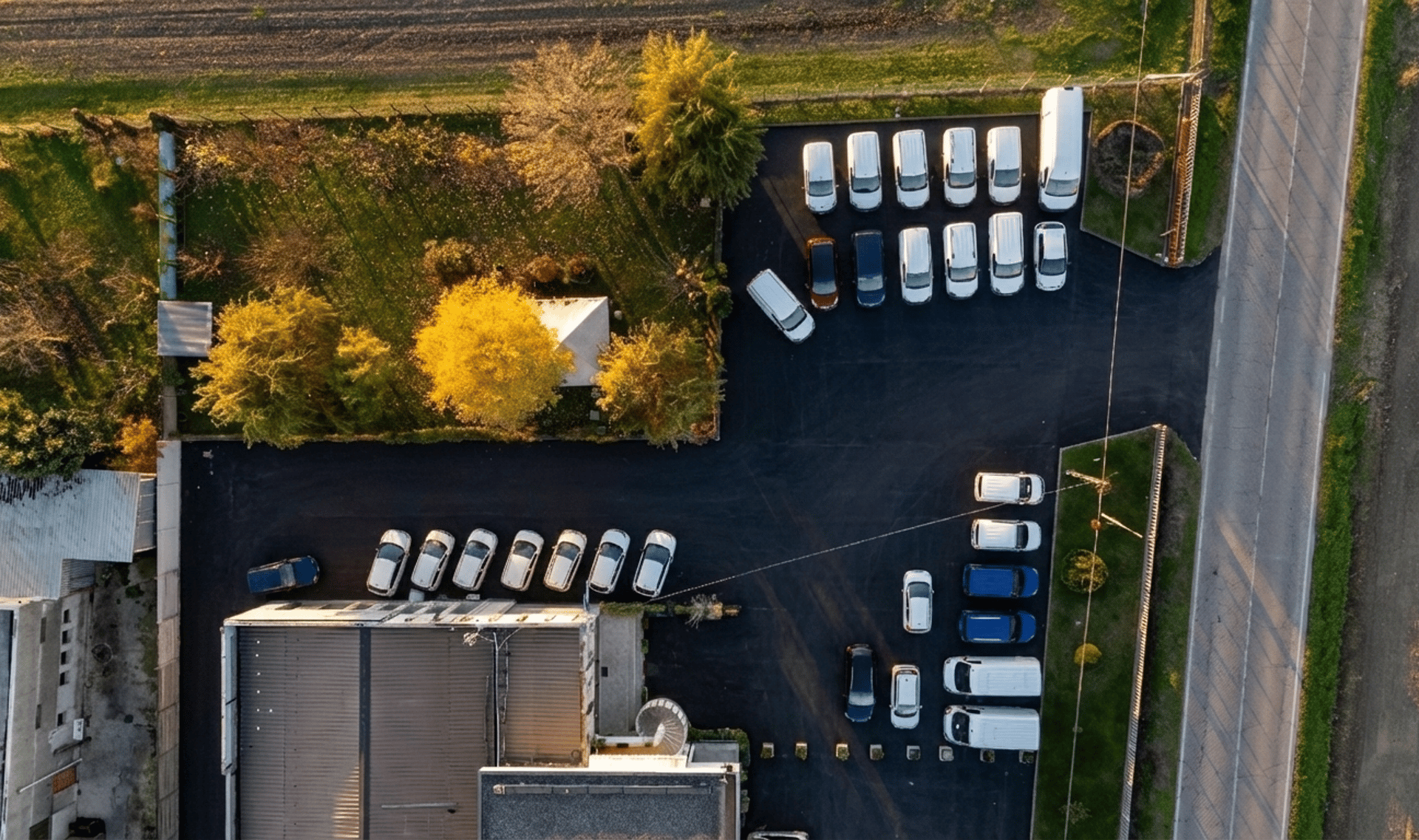 an abstract photo of a curved building with a blue sky in the background
