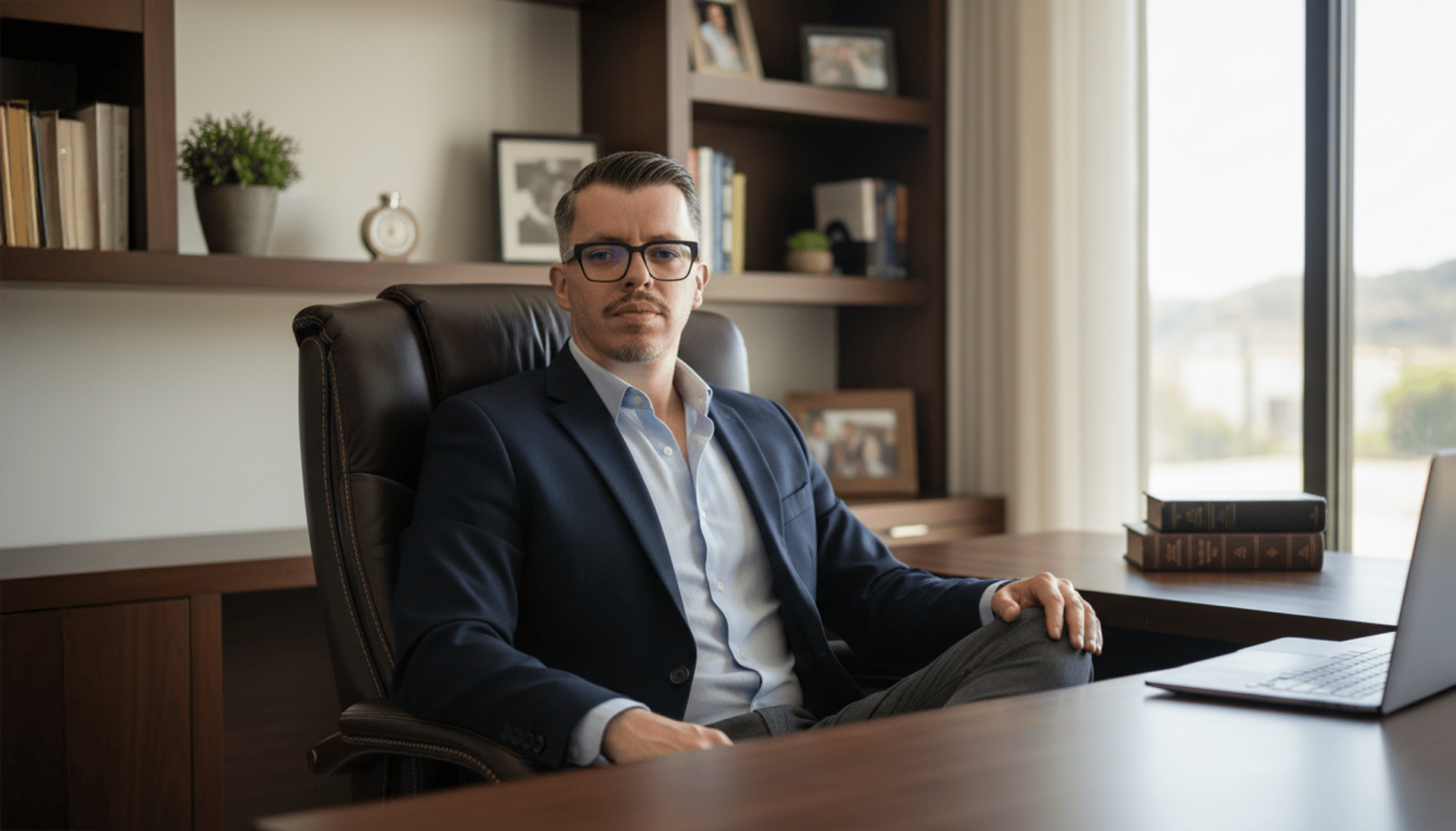 black and brown leather padded tub sofa