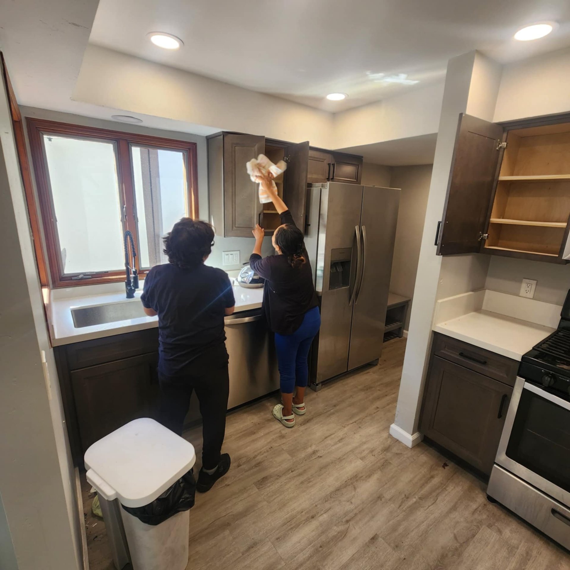 MC Cleaning Services team cleaning a San Diego kitchen