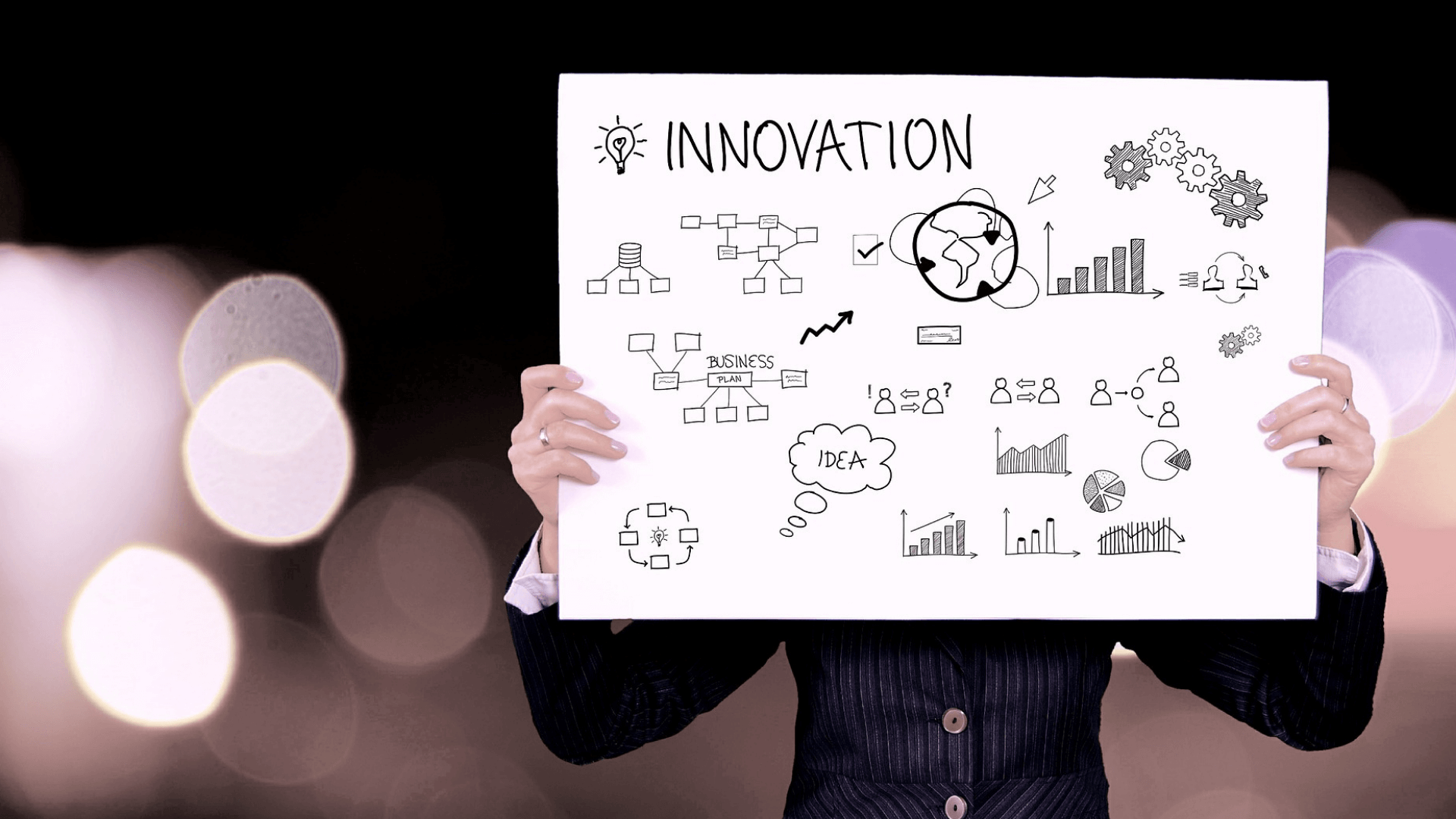 human hand neon signage