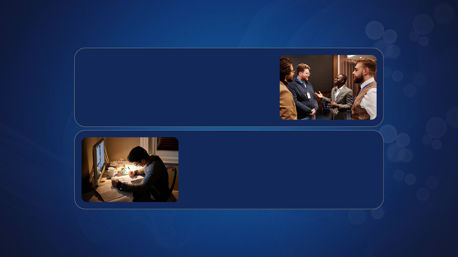 blue and white abstract painting