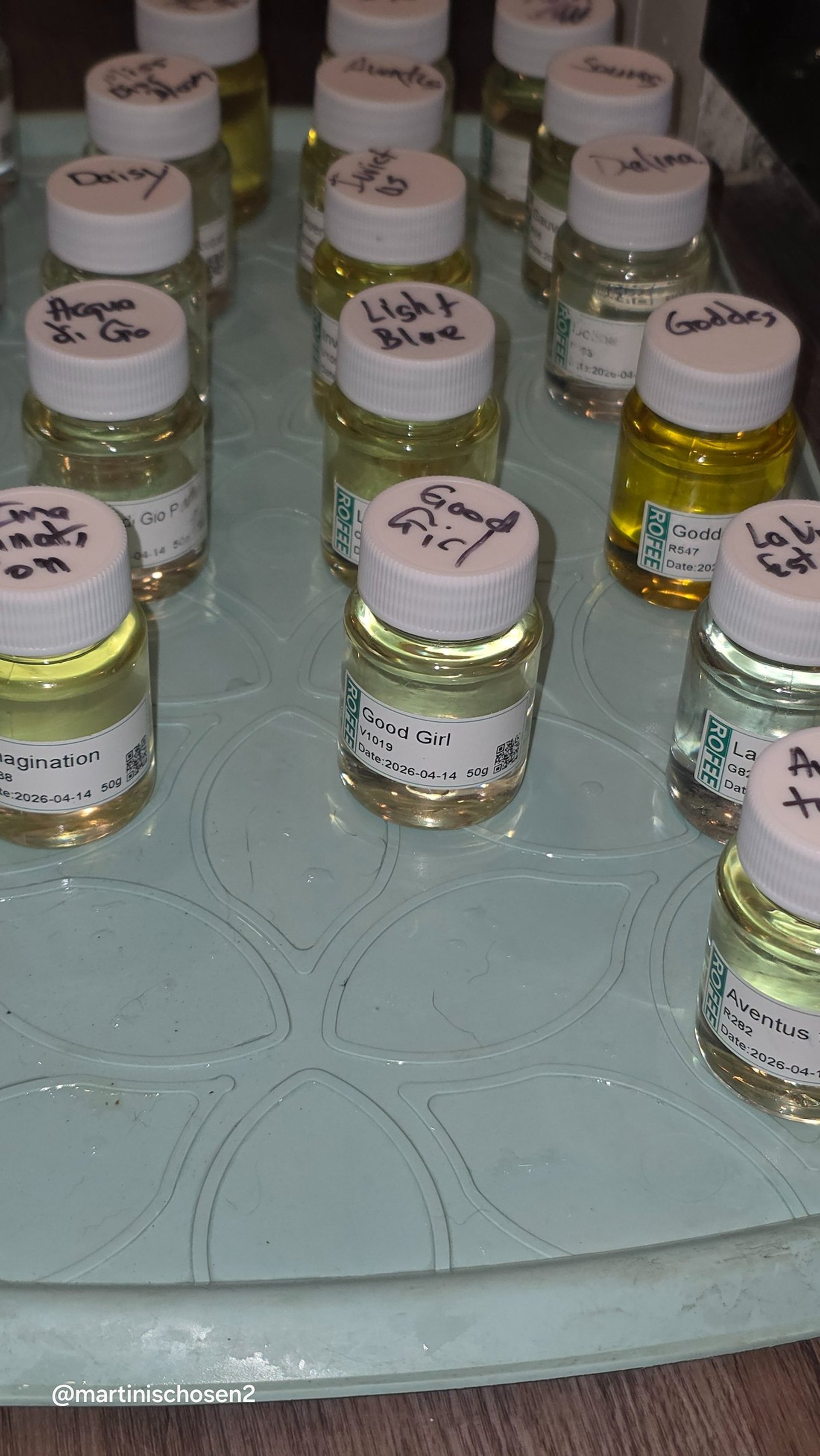 High-potency undiluted perfume oil concentrates used for creating Extrait de Parfum and luxury sprays.
