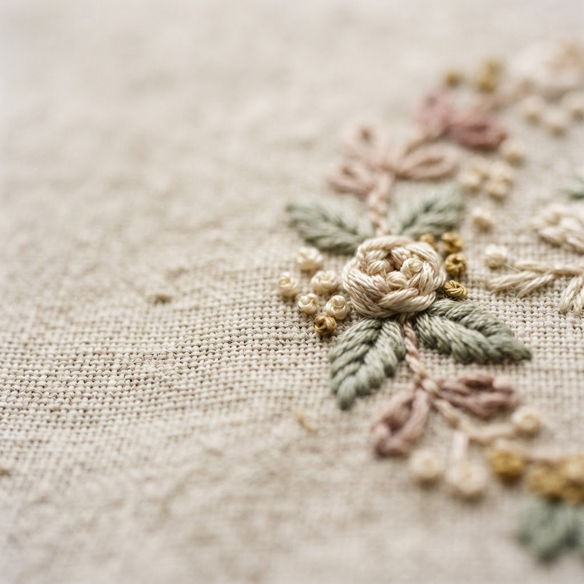 beige linen fabric texture background