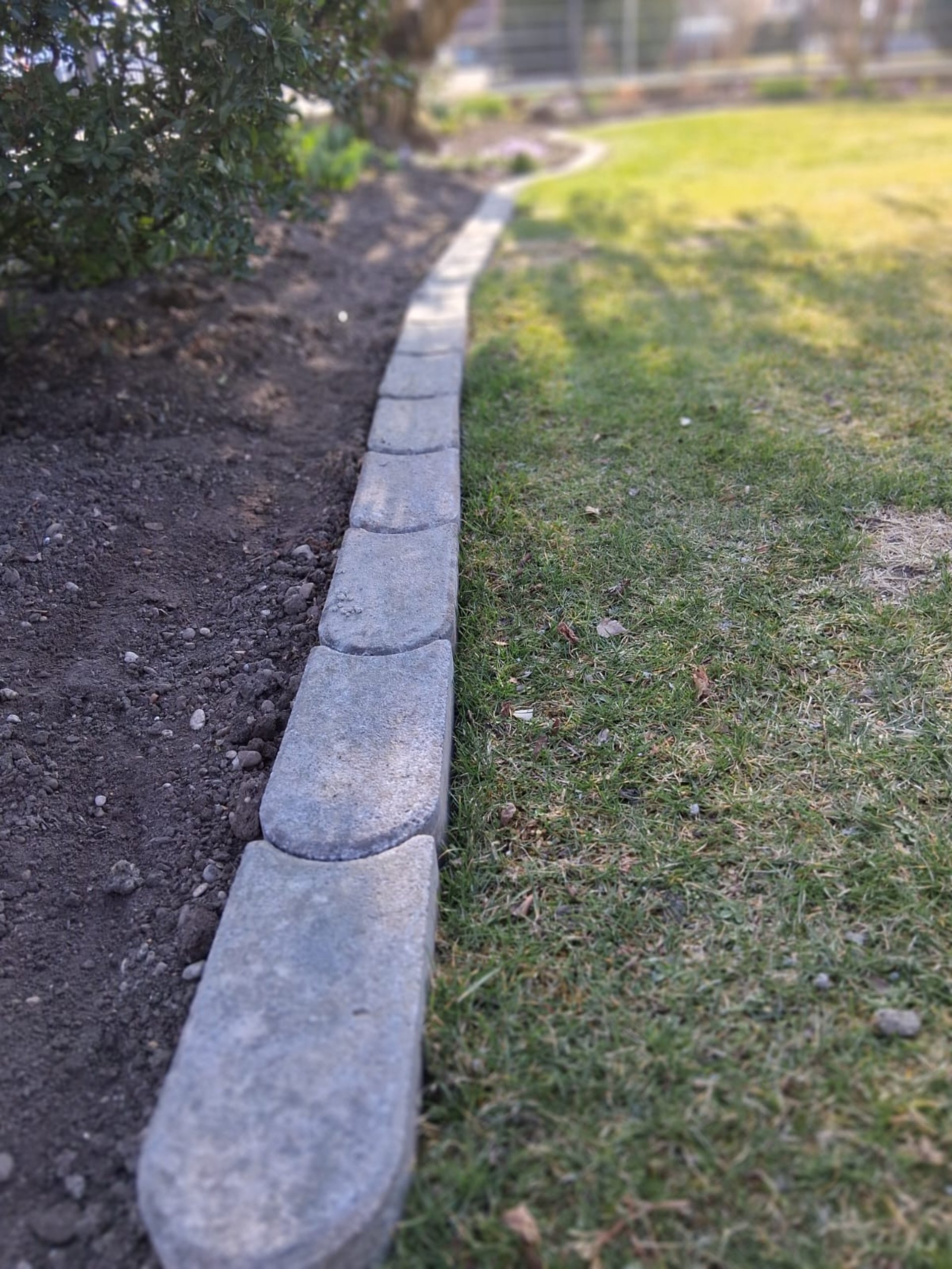 an abstract photo of a curved building with a blue sky in the background