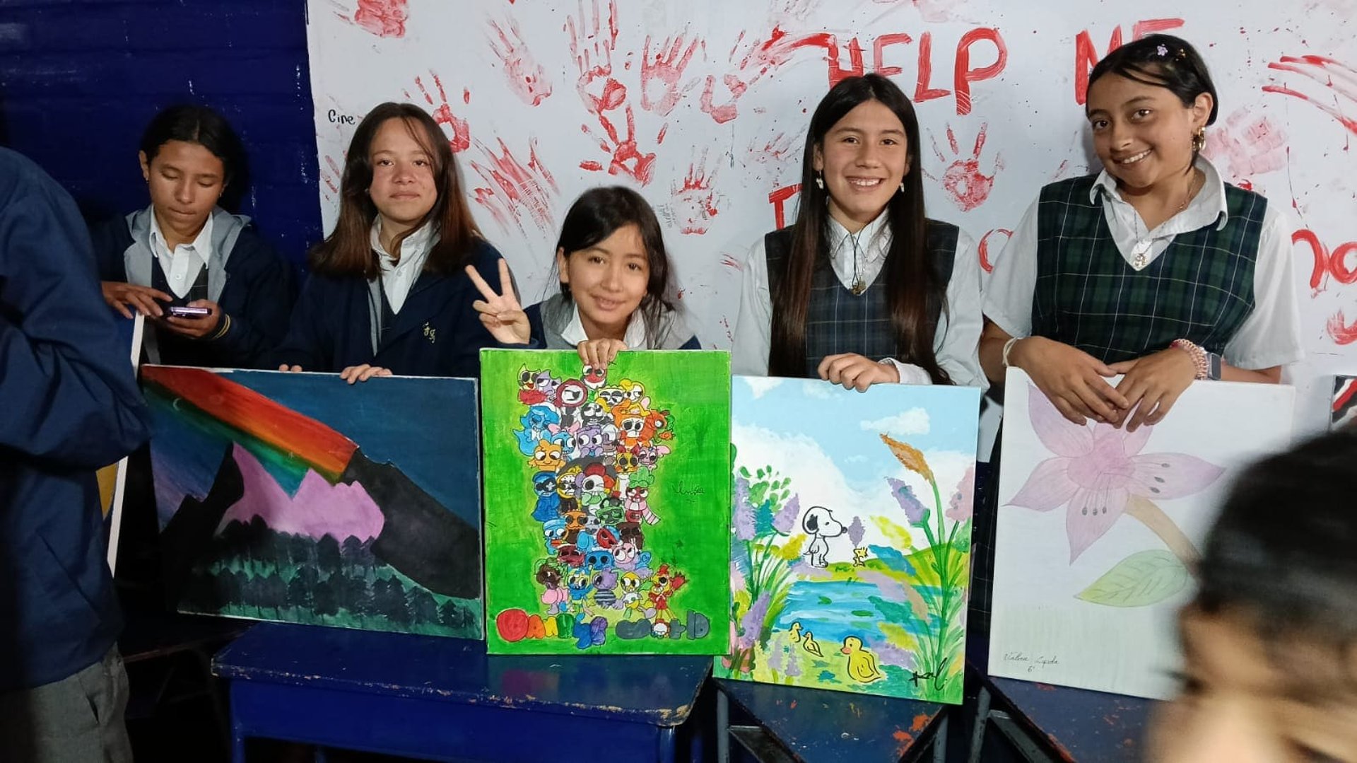 an abstract photo of a curved building with a blue sky in the background