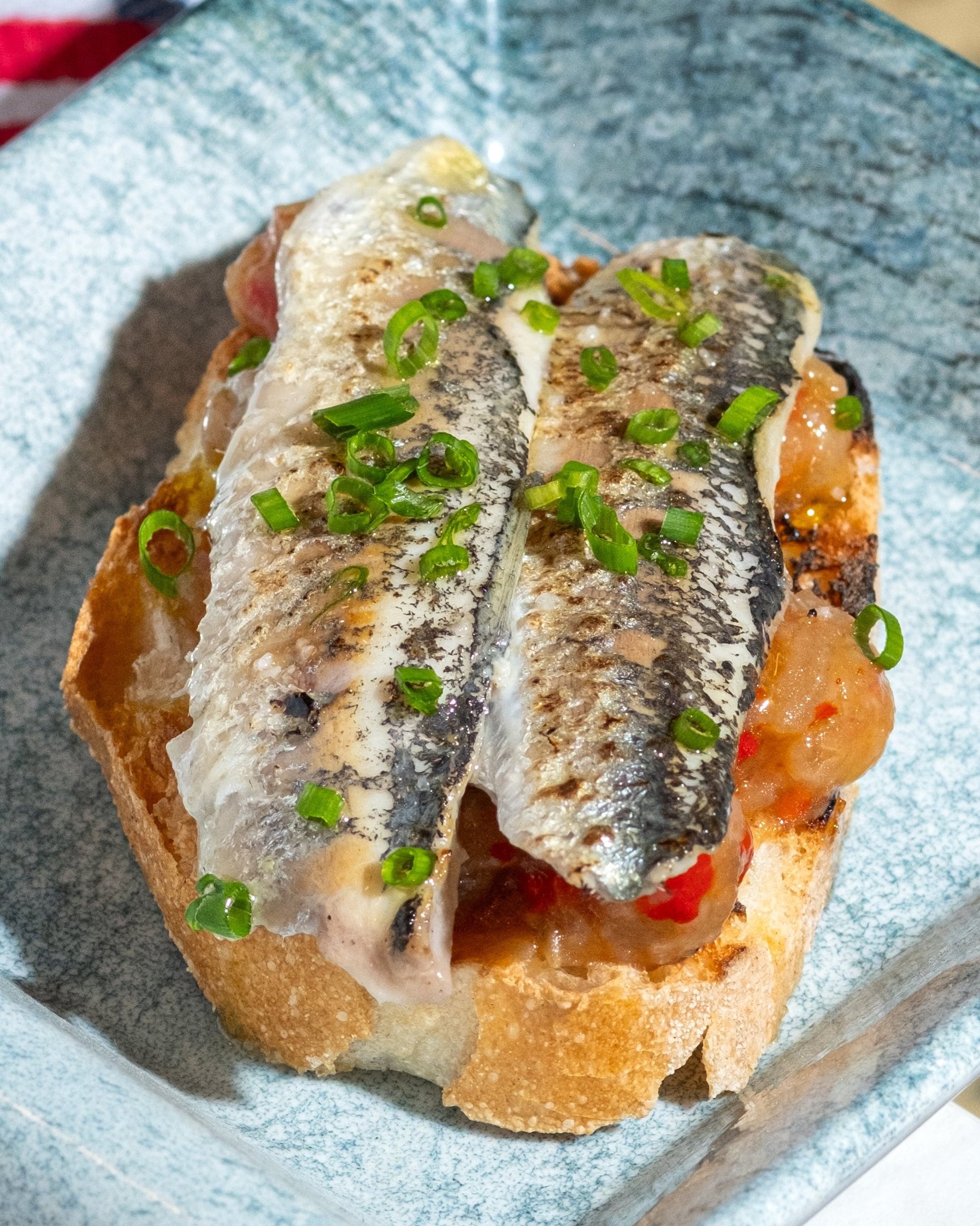 dish on white ceramic plate