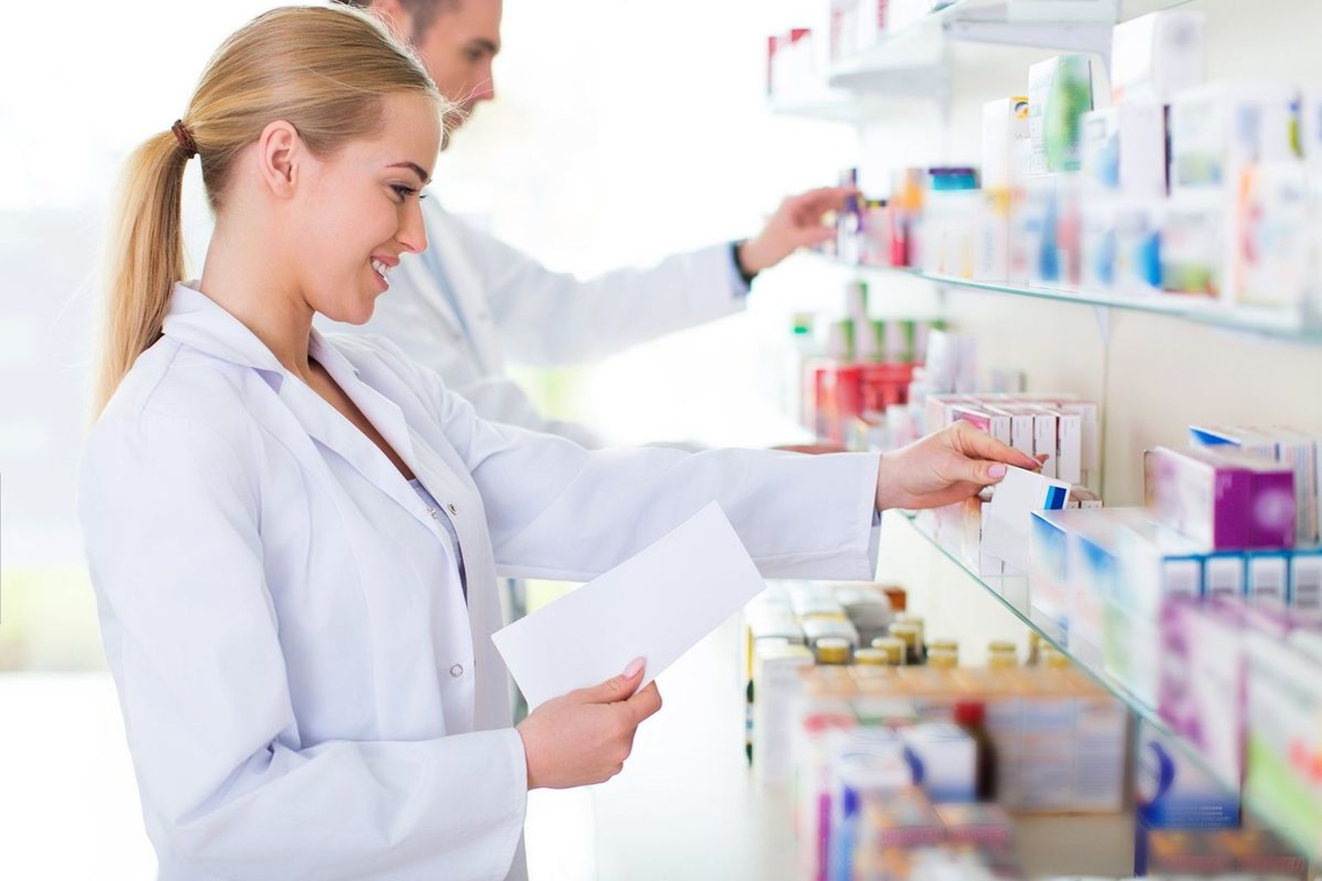 Skincare products displayed on shelves in a retail store.