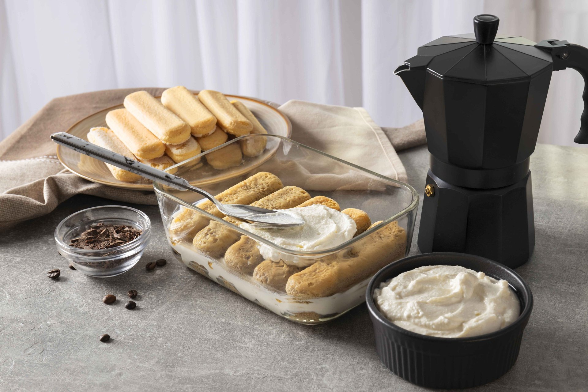an abstract photo of a curved building with a blue sky in the background