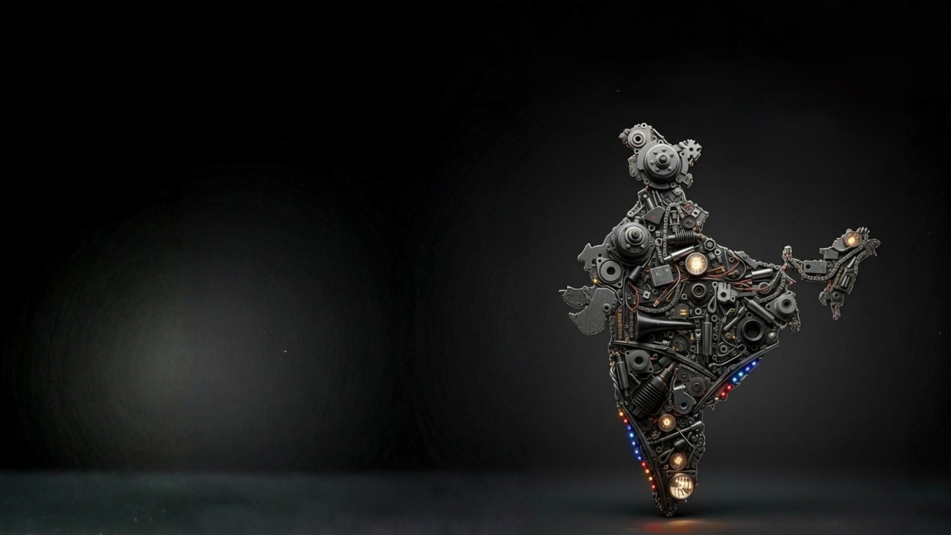 black and white abstract illustration