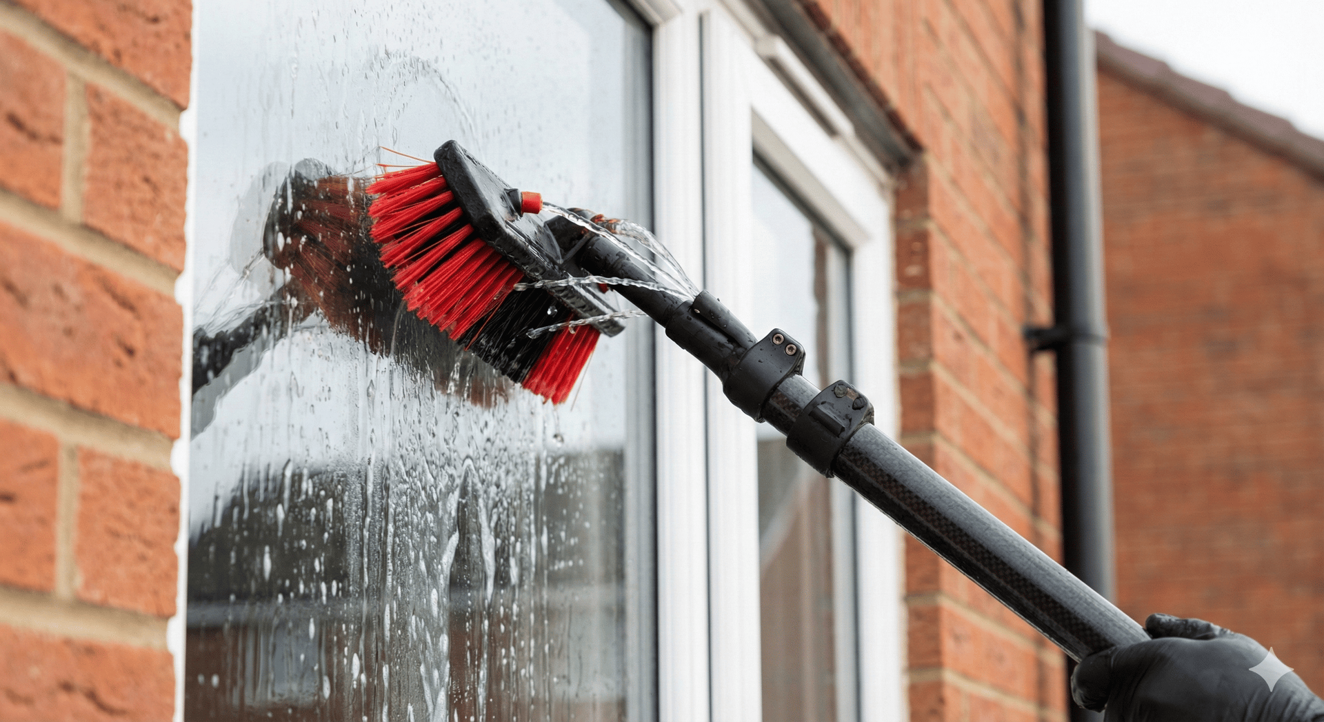 black and brown leather padded tub sofa