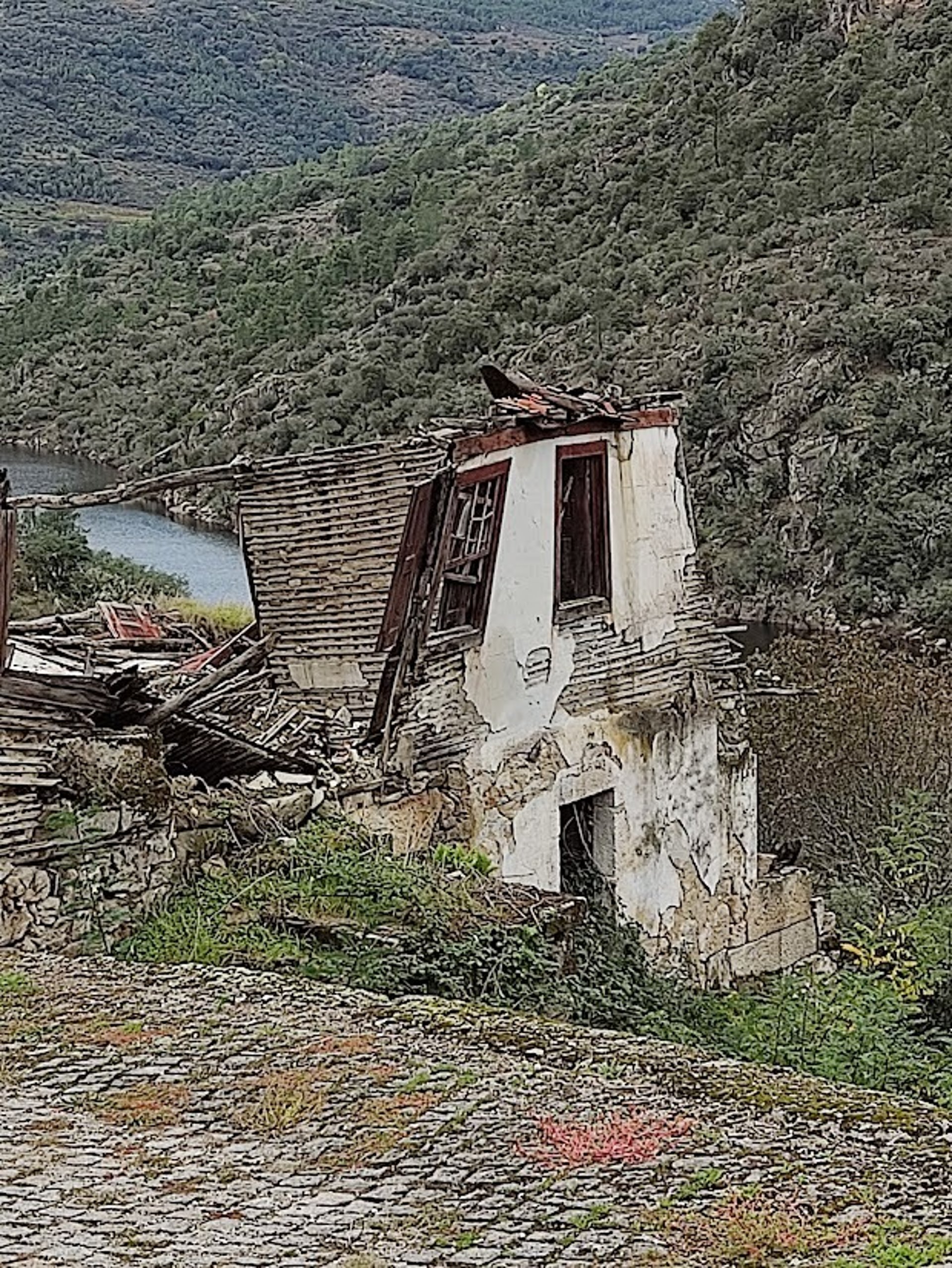an abstract photo of a curved building with a blue sky in the background