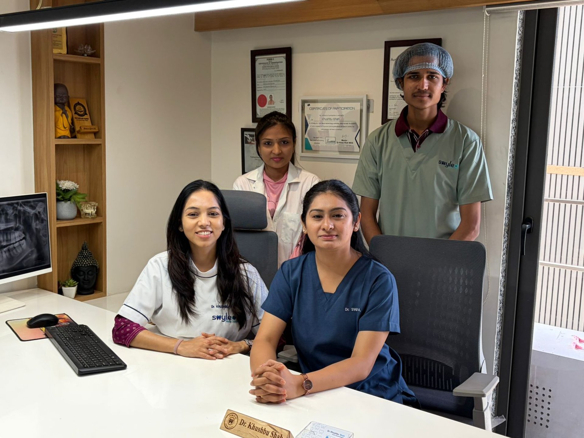 an abstract photo of a curved building with a blue sky in the background