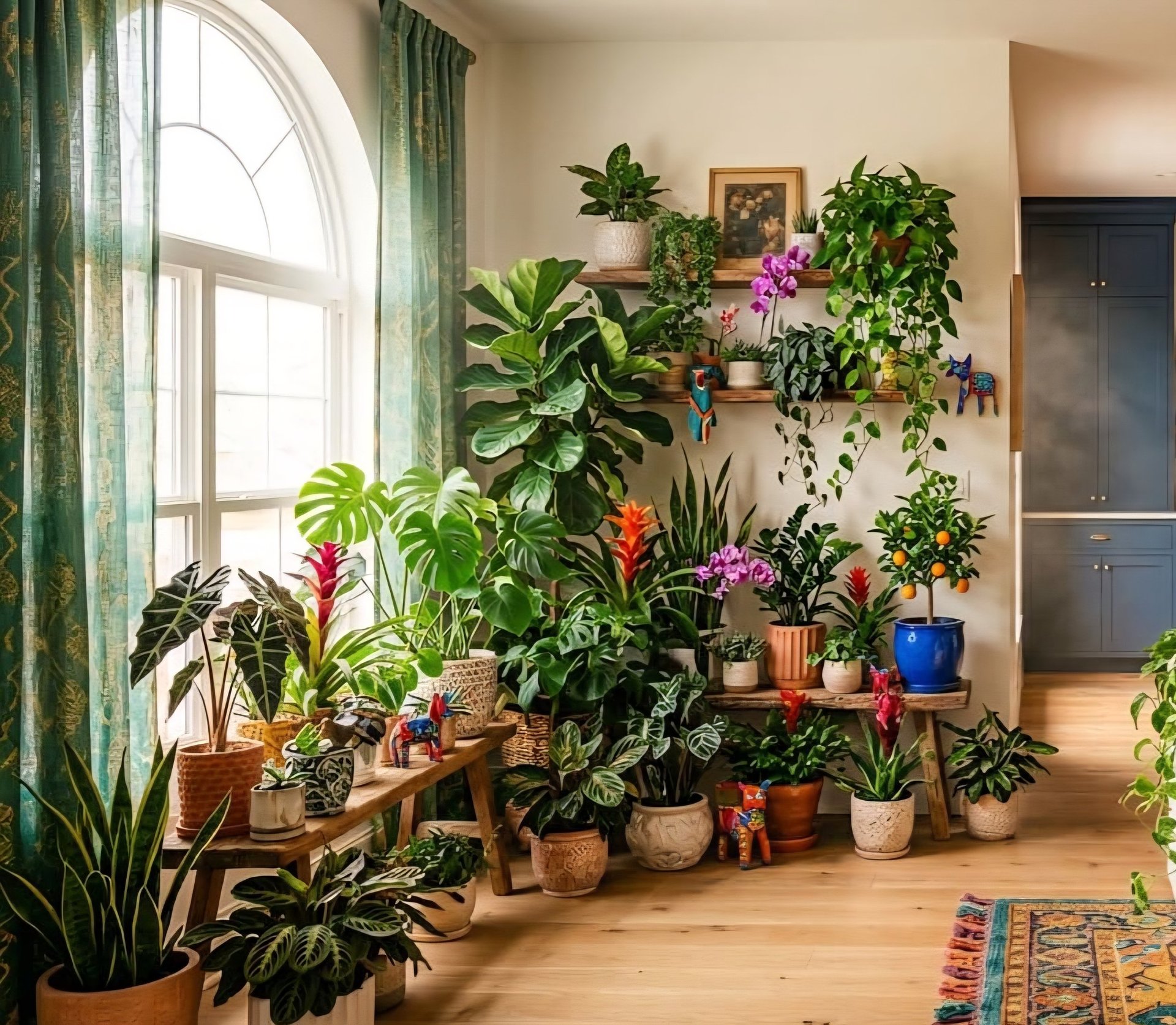 A child's bedroom with a bed, desk, and chair