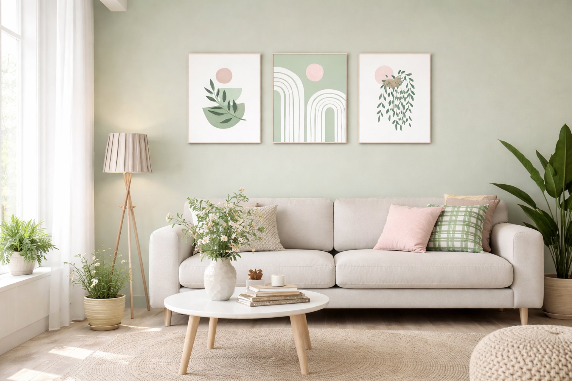 a living room filled with furniture and a fire place