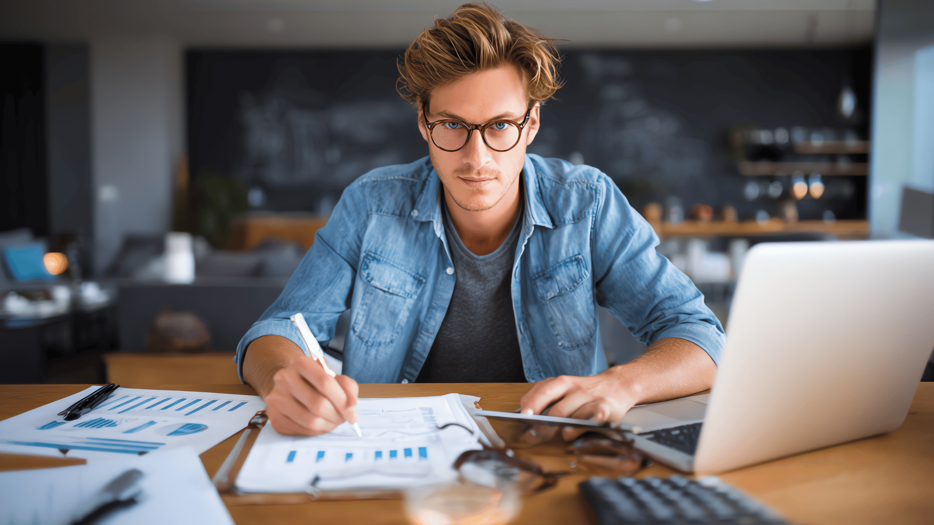 man in blue dress shirt beside man in white dress shirt