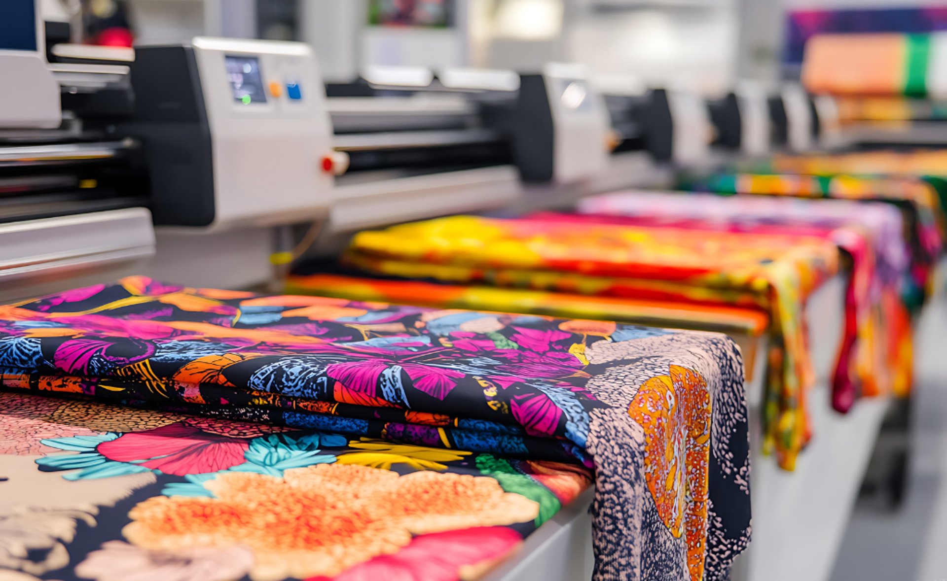 a row of spools of thread sitting on top of a table