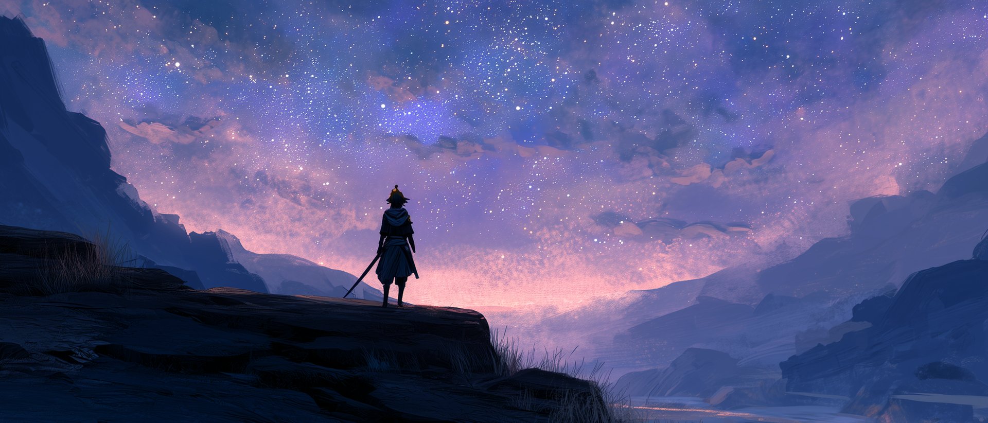 mountain range under blue sky