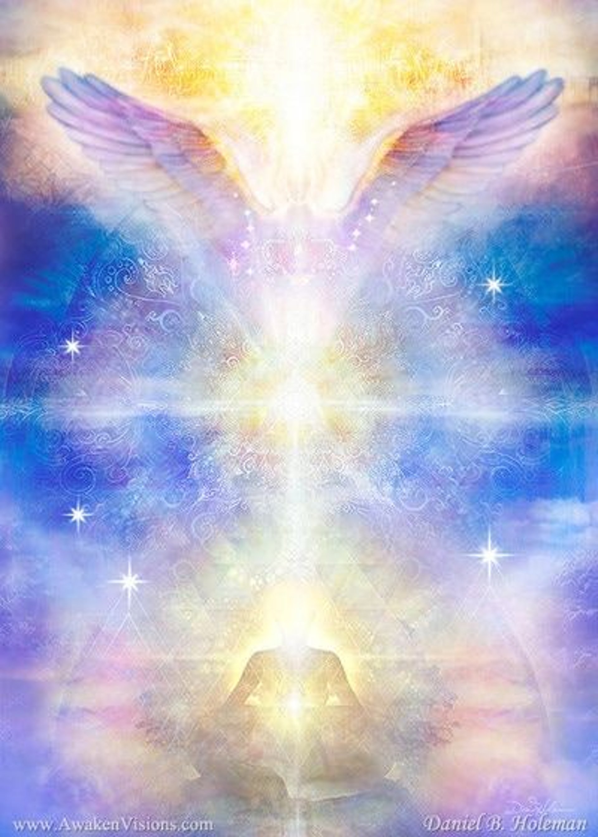 an abstract photo of a curved building with a blue sky in the background