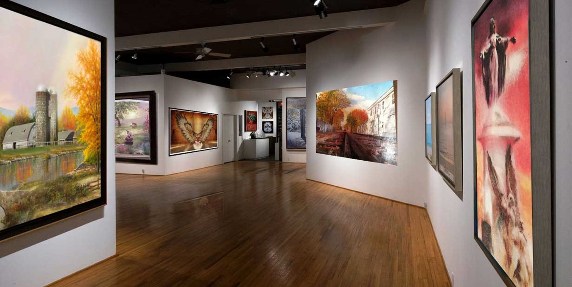 an abstract photo of a curved building with a blue sky in the background