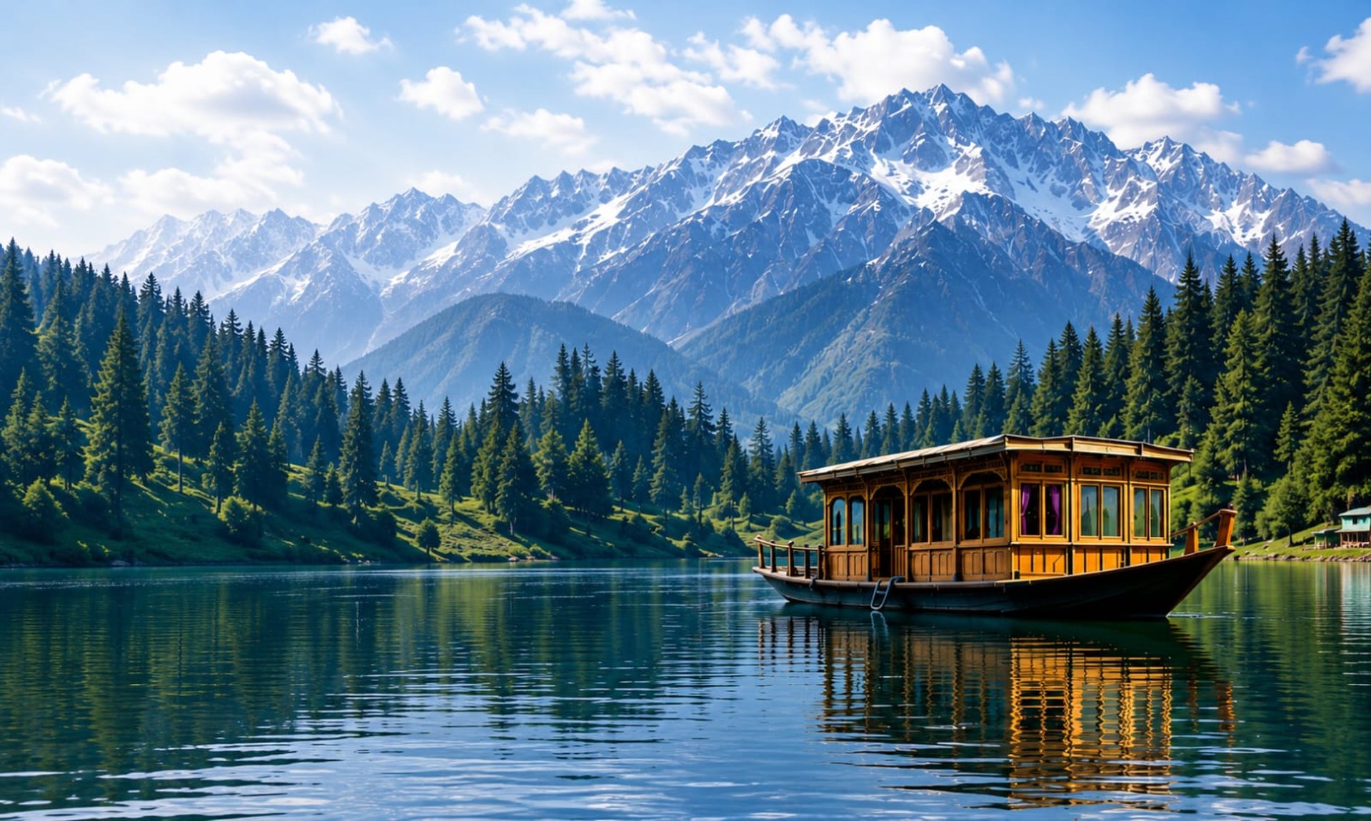 a snow covered mountain range in the distance