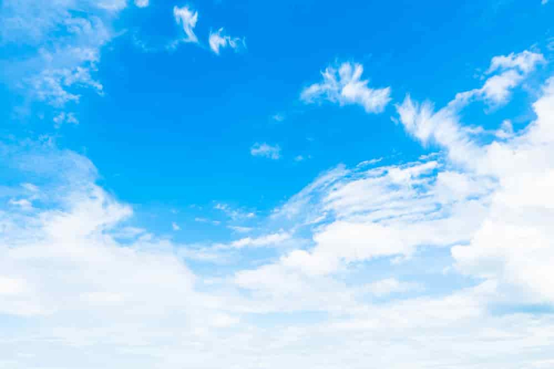 above-cloud photo of blue skies