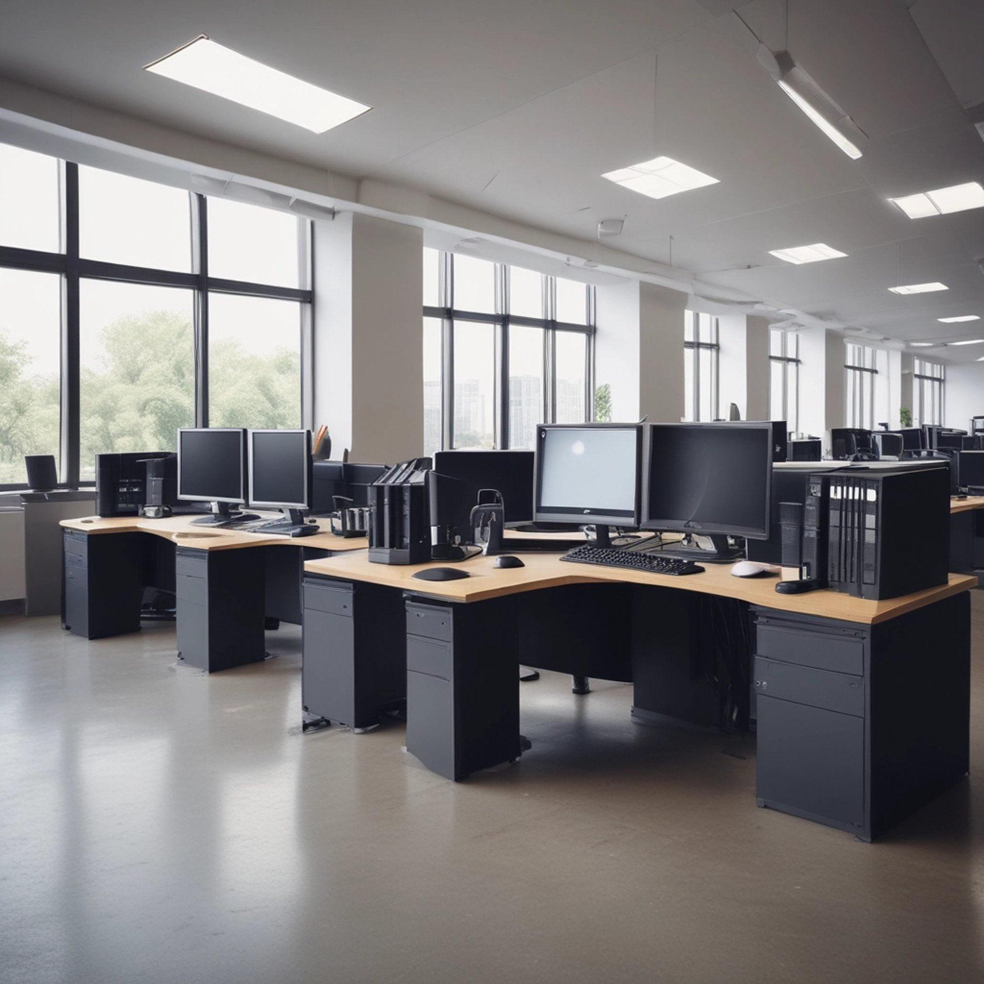 gray computer monitor