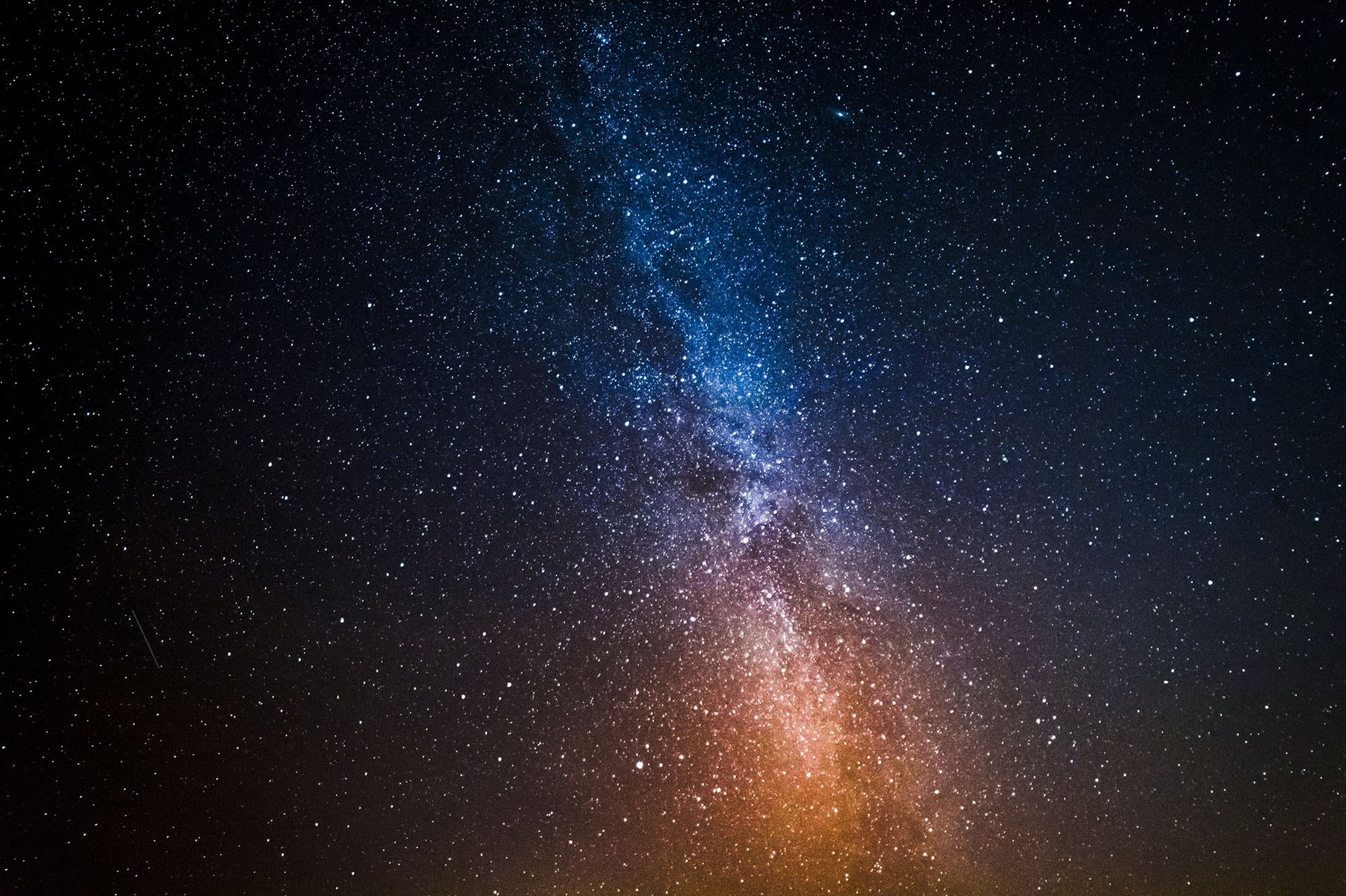 blue and purple galaxy digital wallpaper