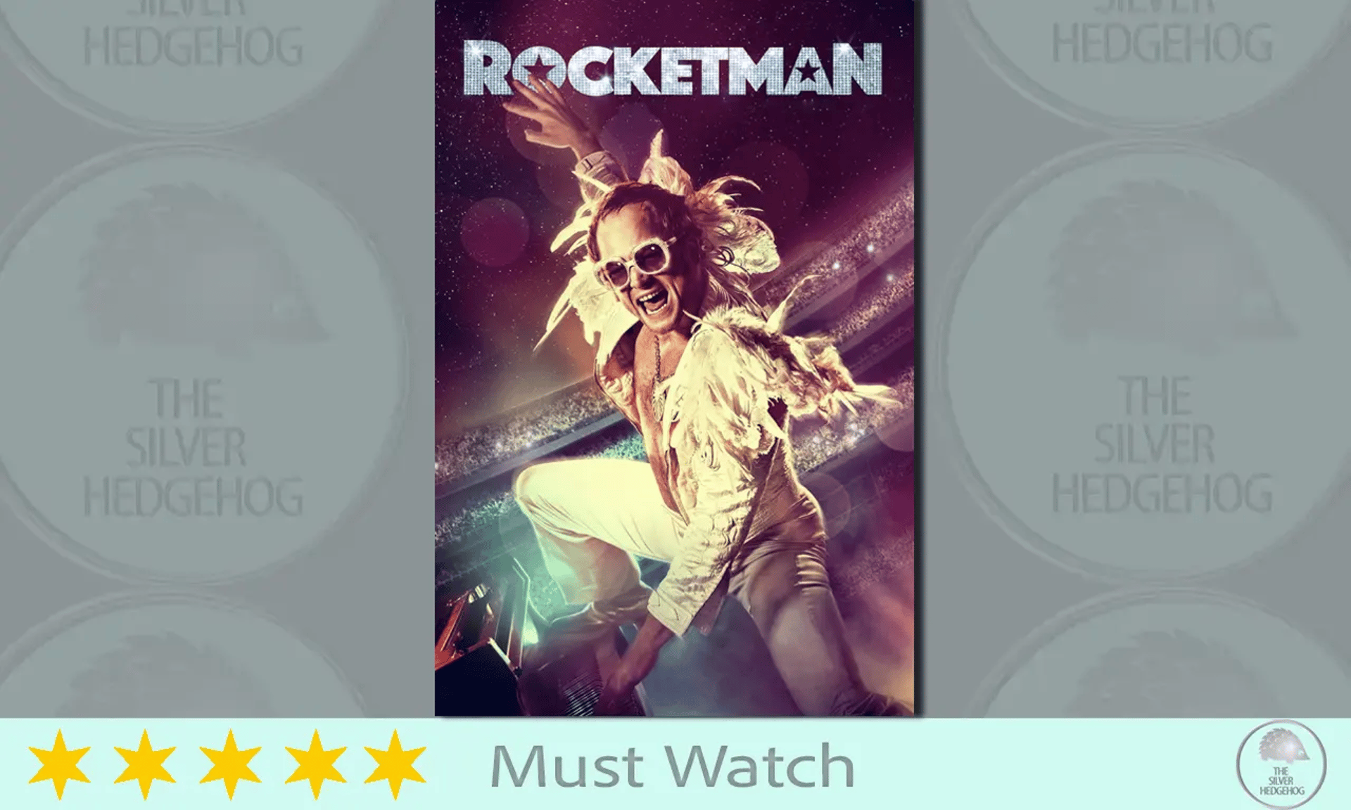 Rocketman film poster 5 star review