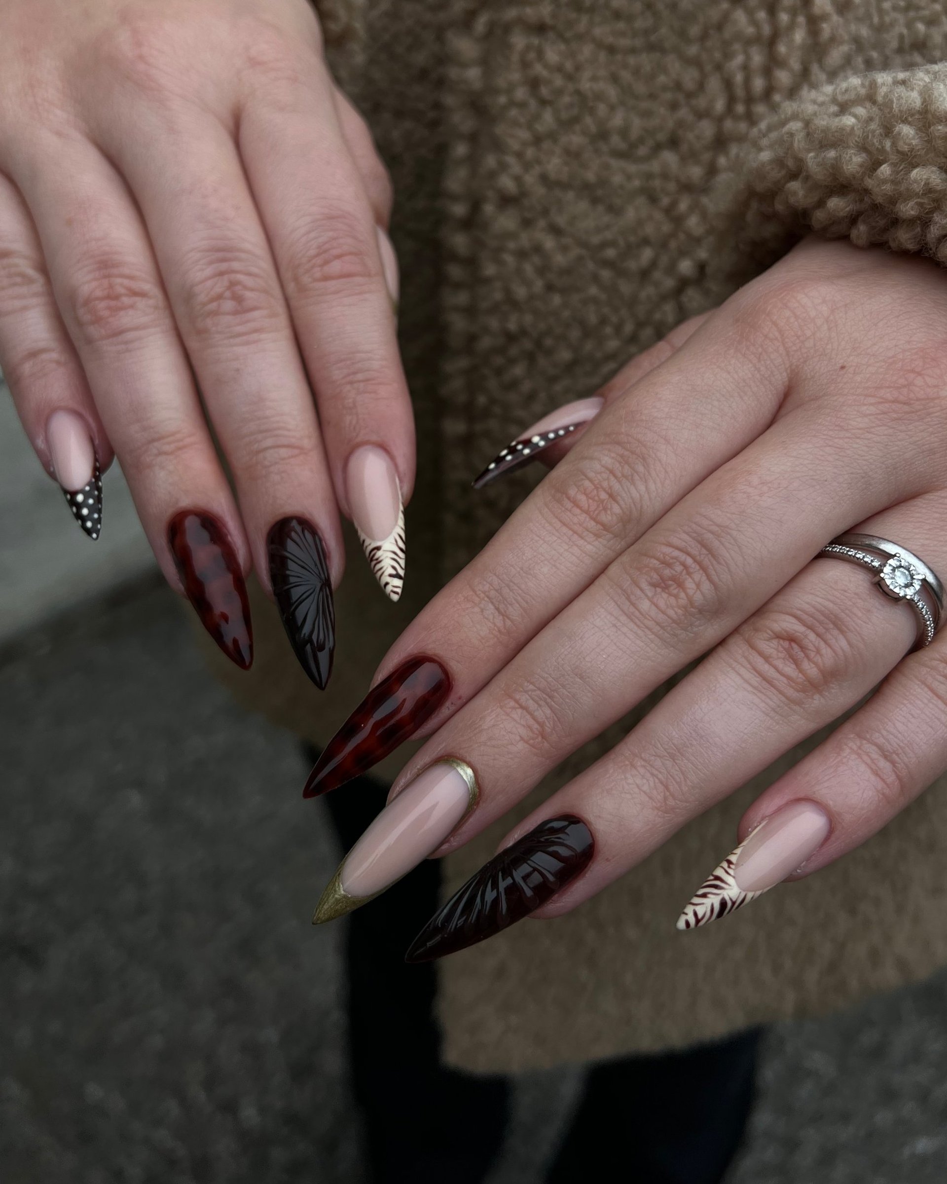 persons feet on white textile
