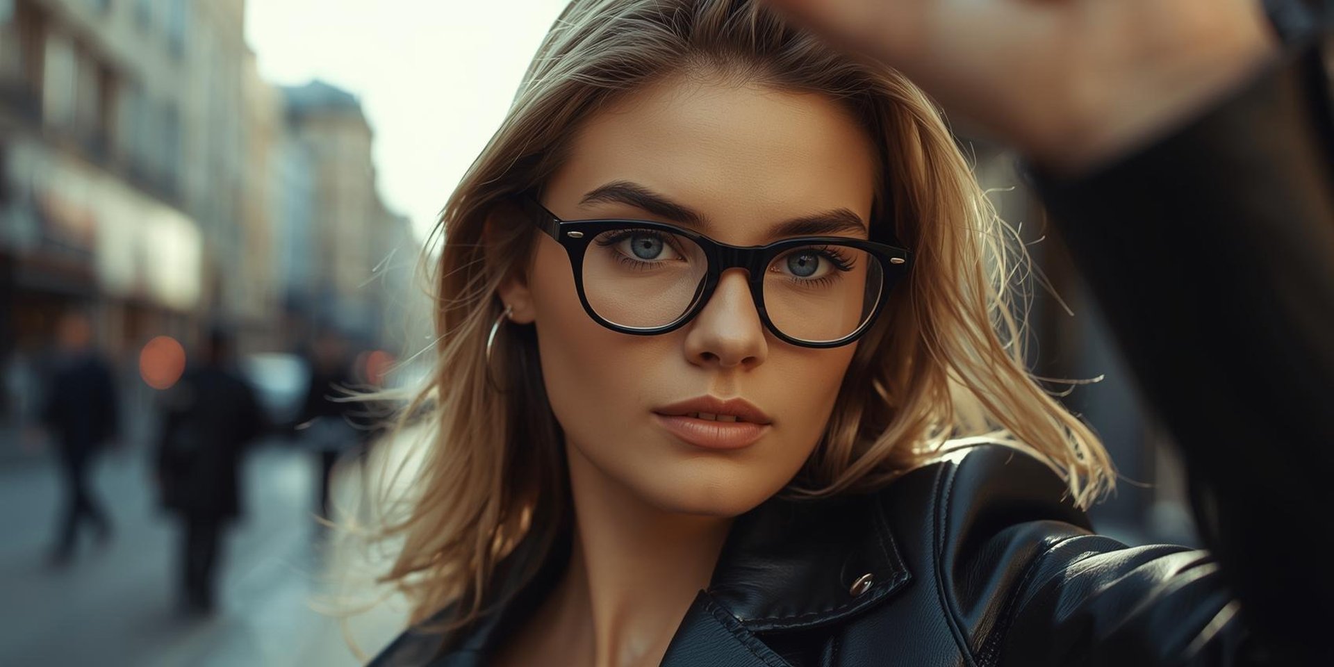 an abstract photo of a curved building with a blue sky in the background