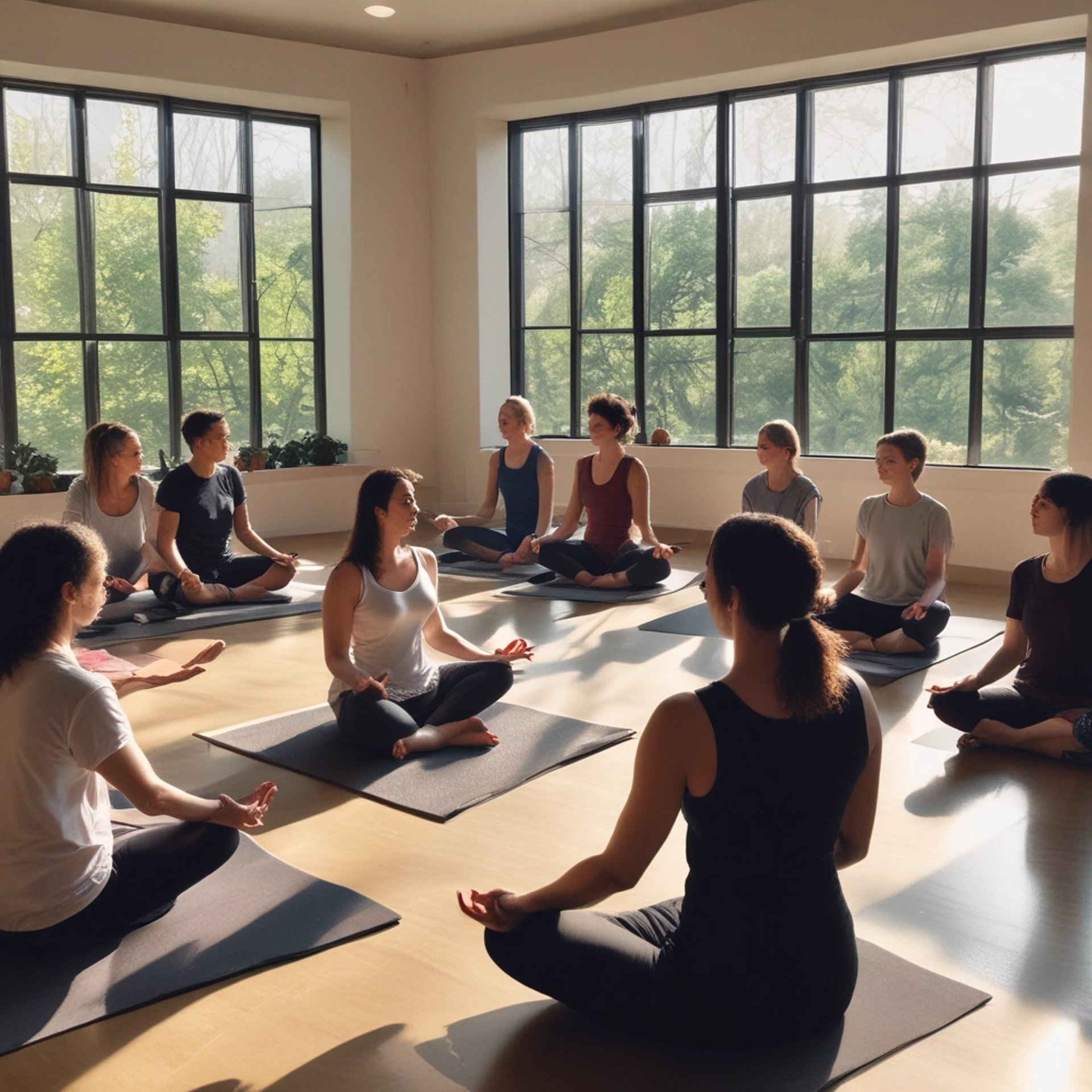 an abstract photo of a curved building with a blue sky in the background