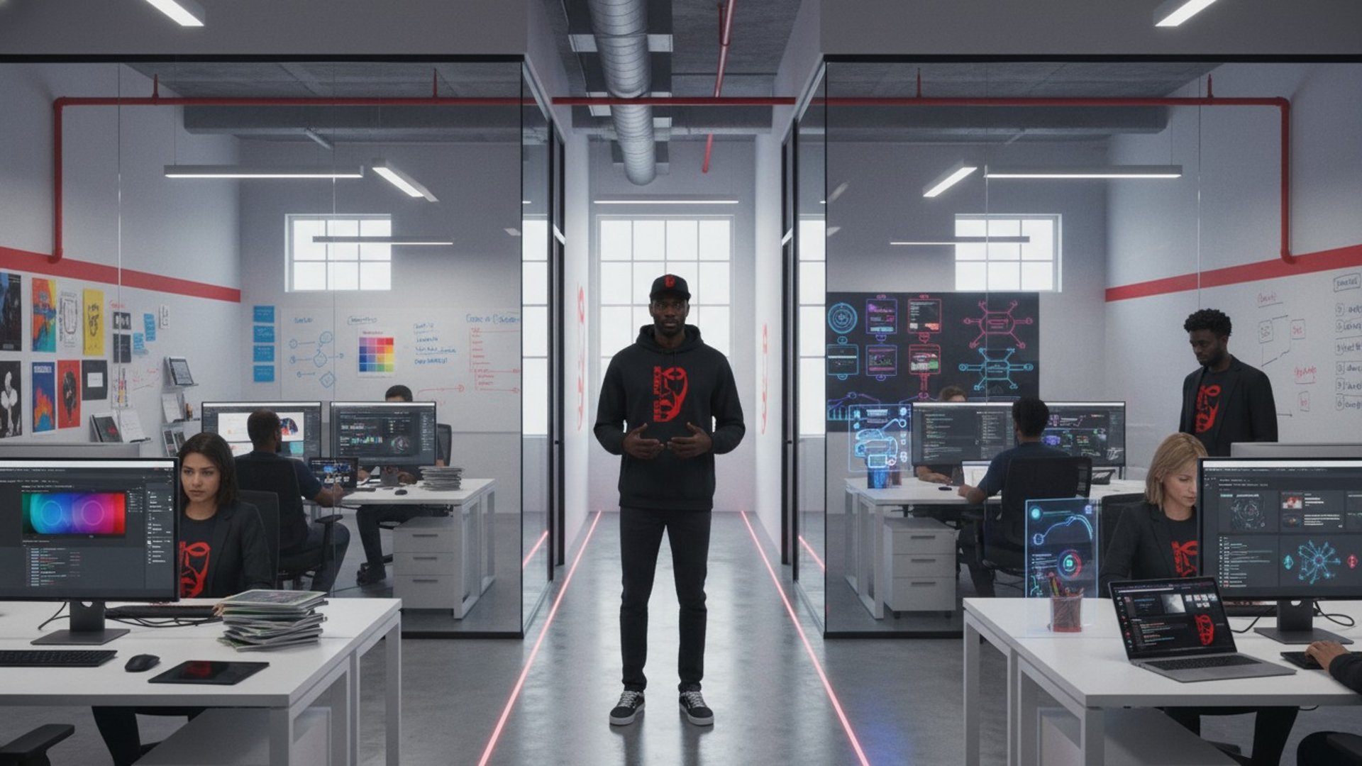 black and brown leather padded tub sofa