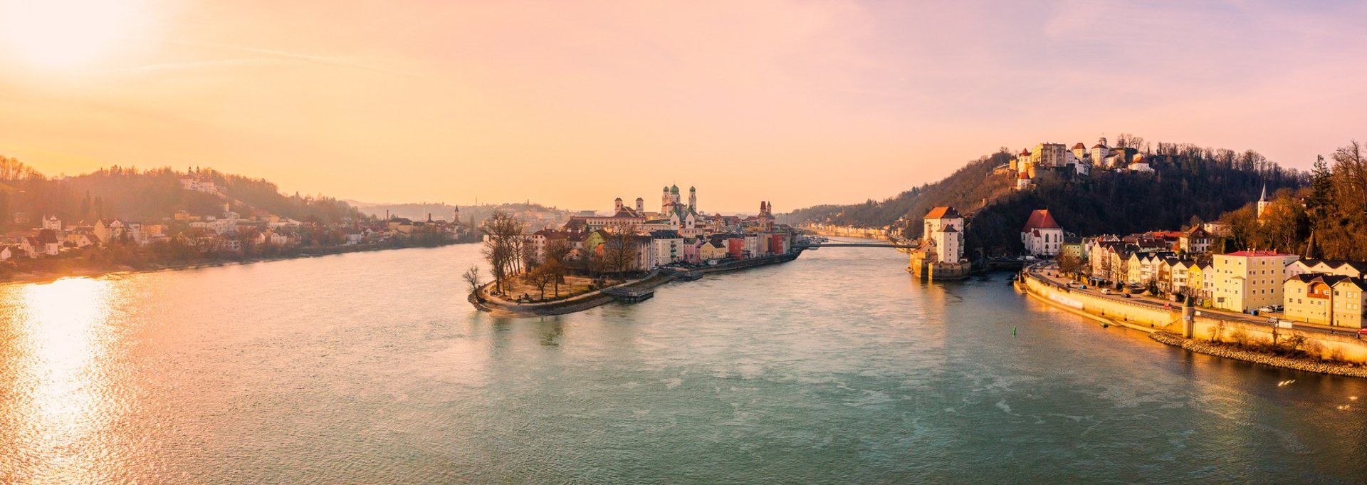 Panorama von Passau – Standort von DSM Office, Ihrem Partner für Lohnabrechnung und Unternehmensberatung