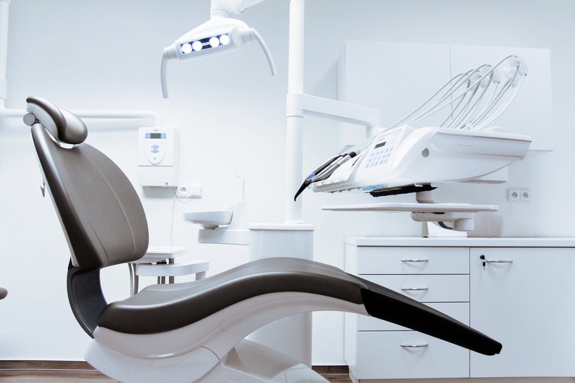 a hospital room with medical equipment in it