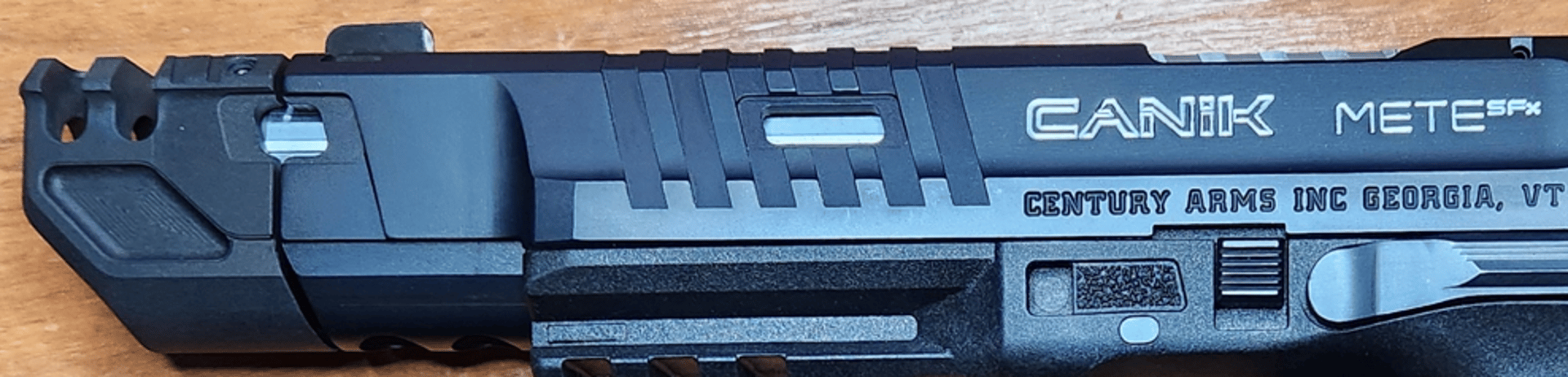 black semi automatic pistol with black case
