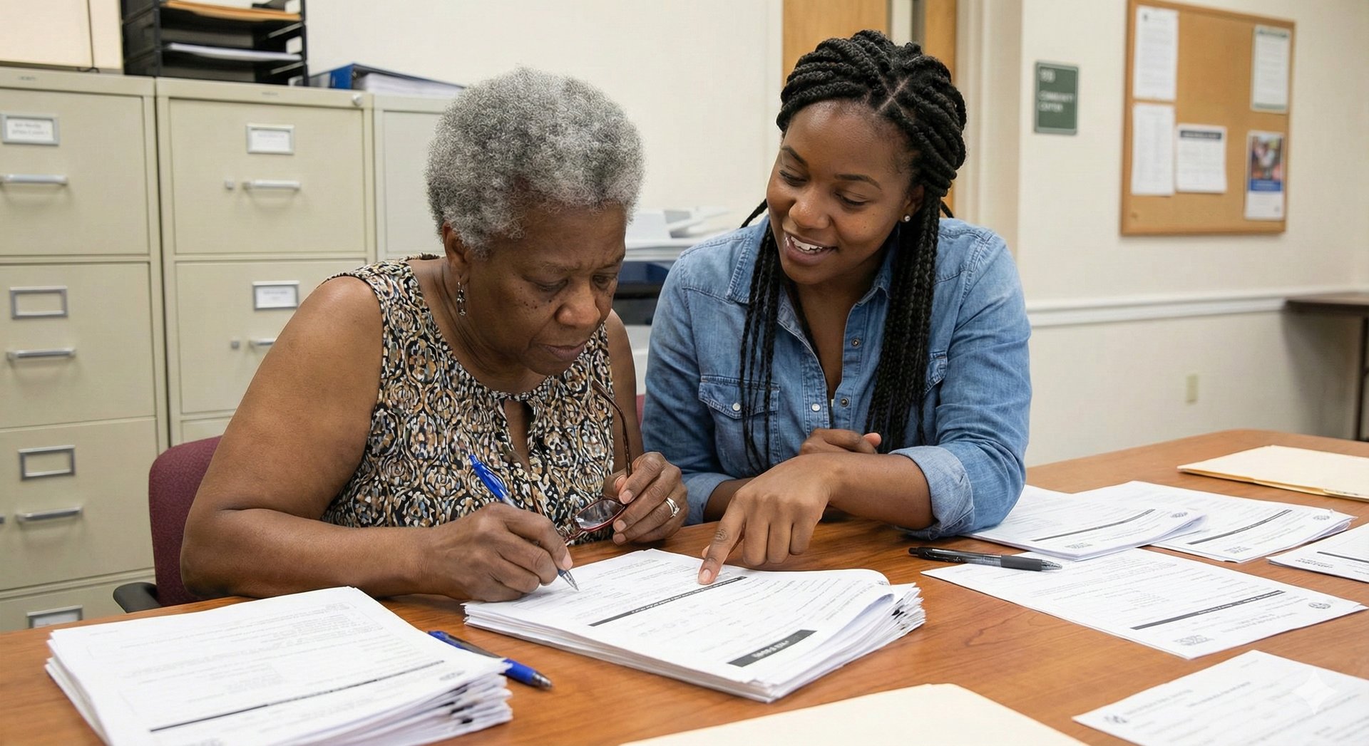an abstract photo of a curved building with a blue sky in the background