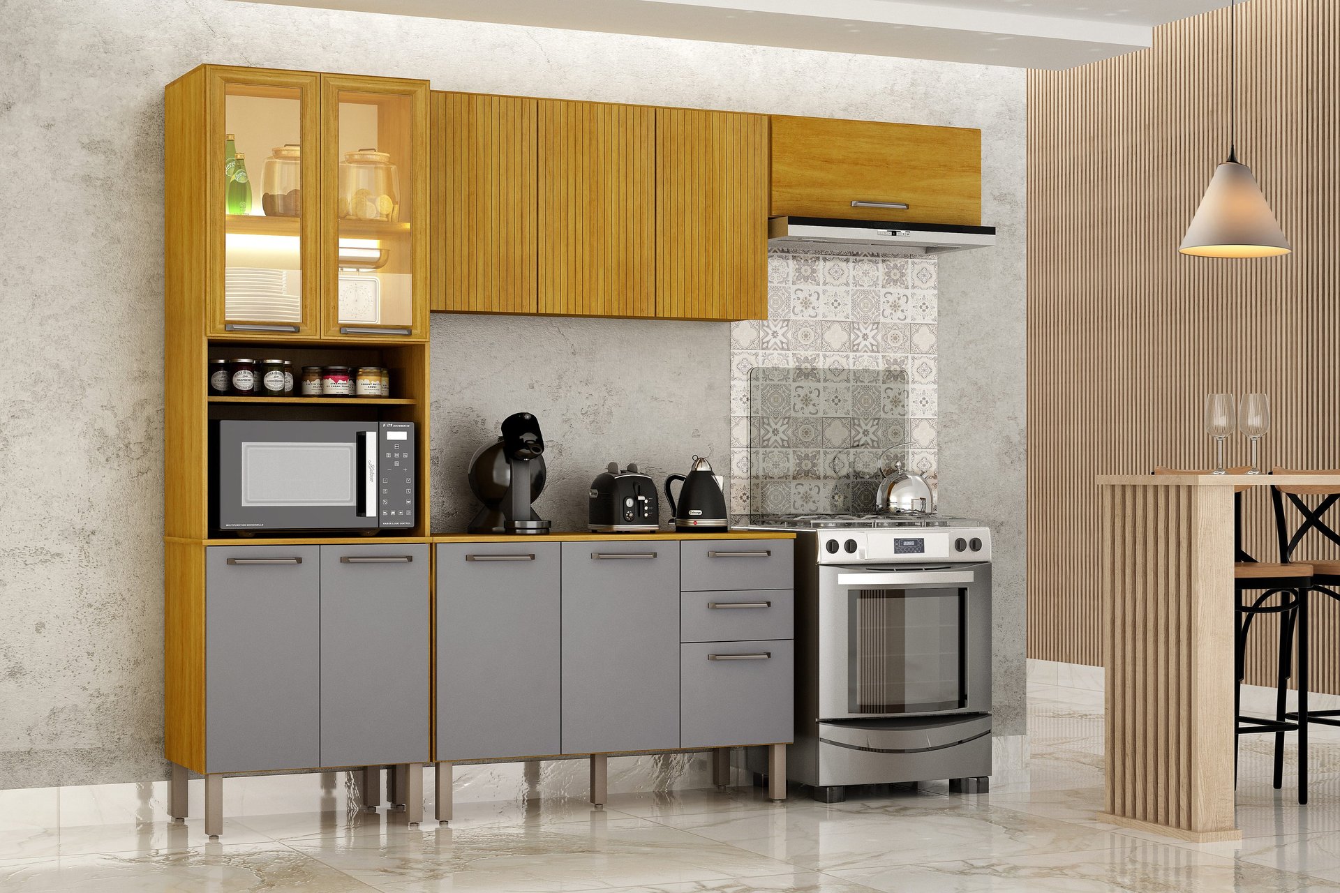 an abstract photo of a curved building with a blue sky in the background