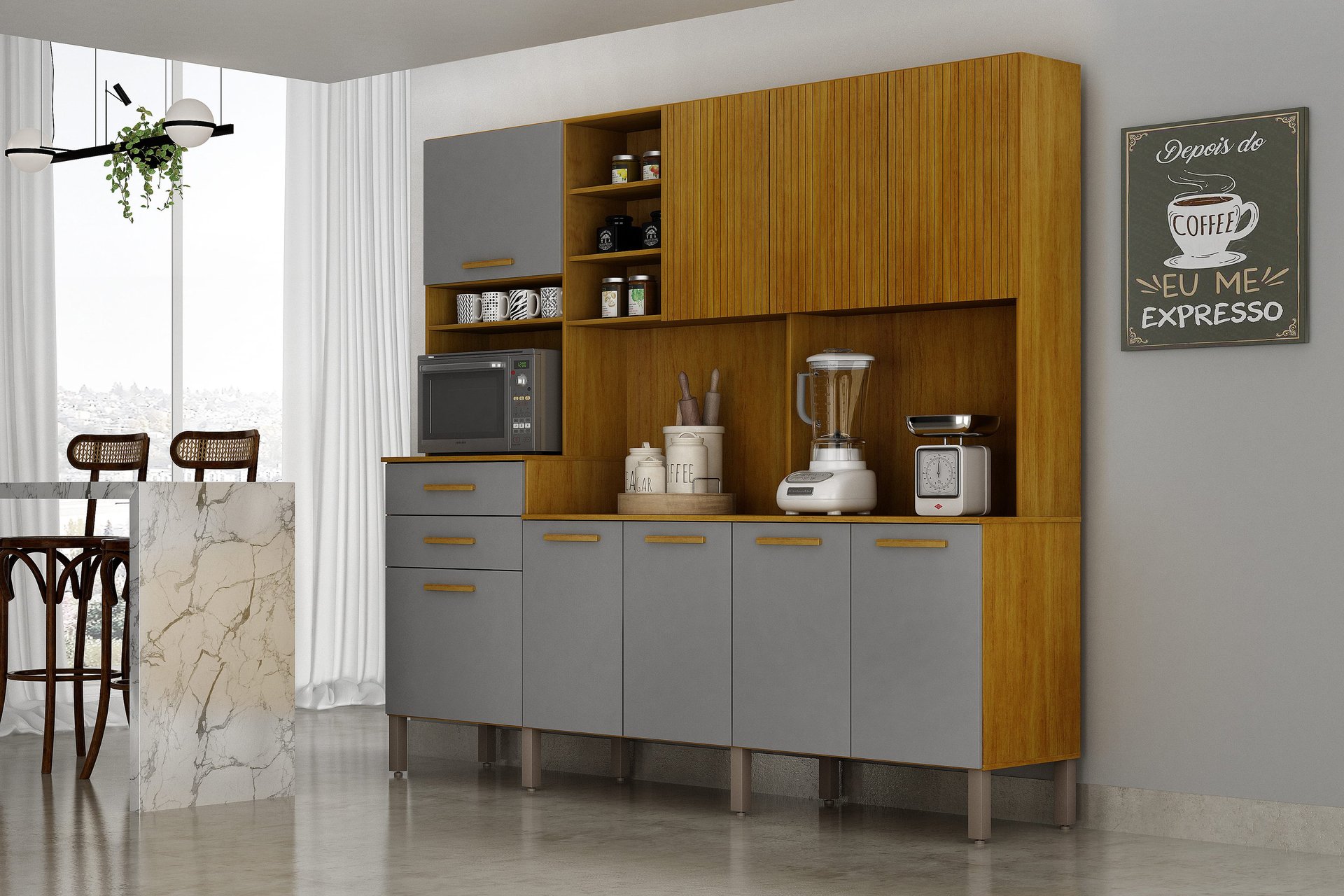 an abstract photo of a curved building with a blue sky in the background