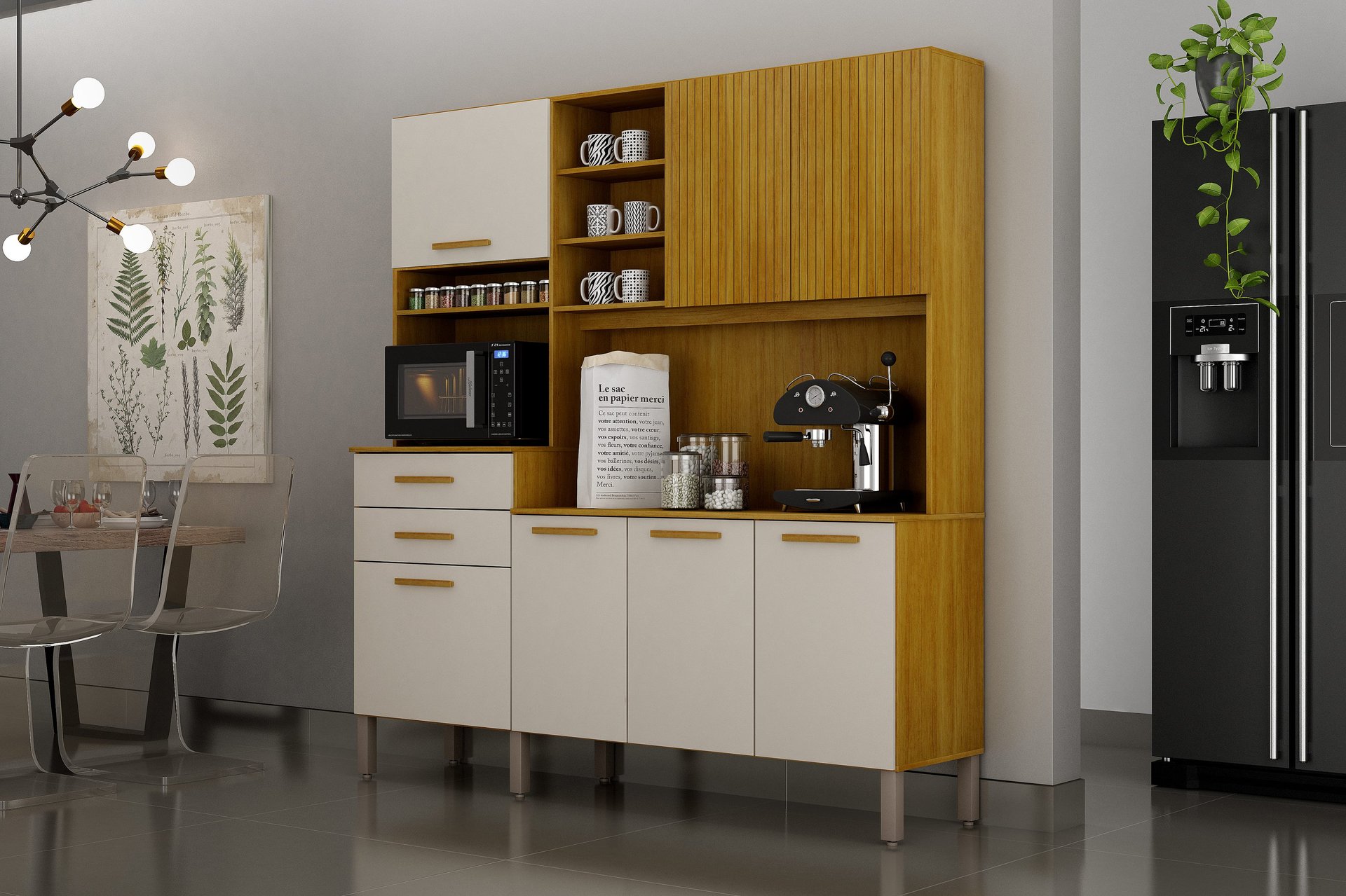 an abstract photo of a curved building with a blue sky in the background