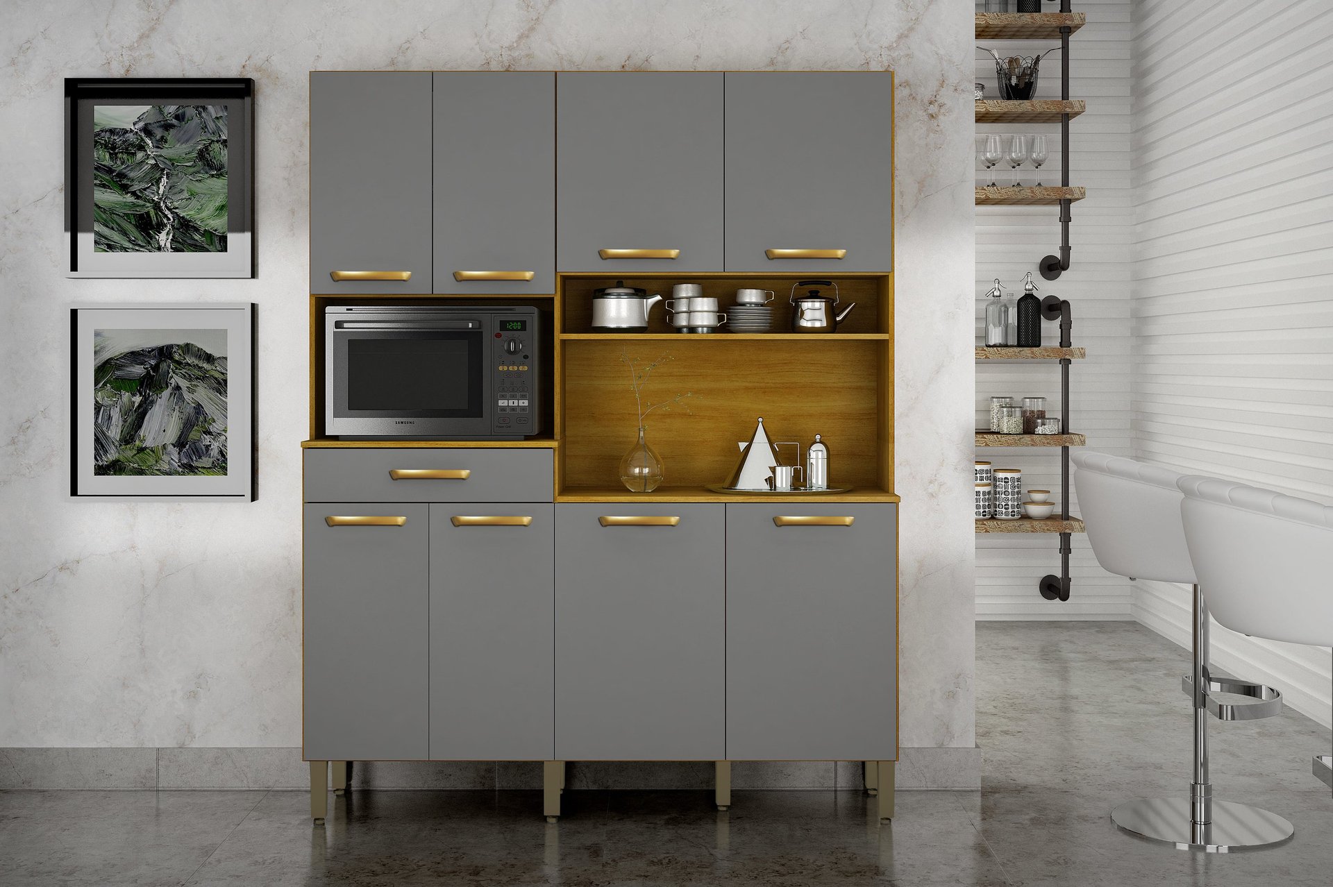 an abstract photo of a curved building with a blue sky in the background