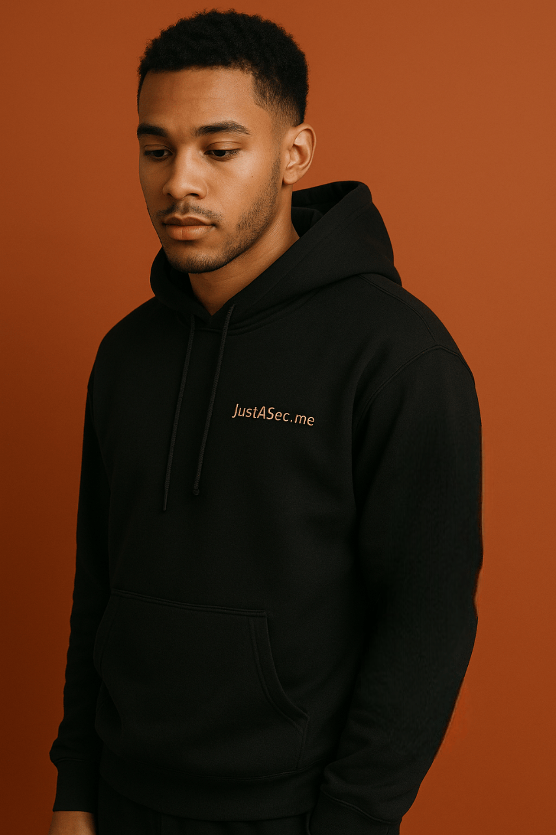 person wearing grey knit sweater